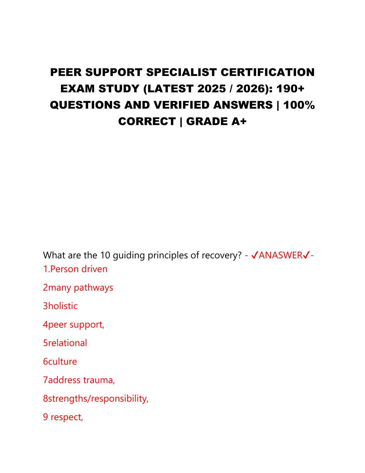 Best Compilation 2025/2026 Bundled Exams QUESTIONS AND ANSWERS |100% Pass |Verified and Updated
