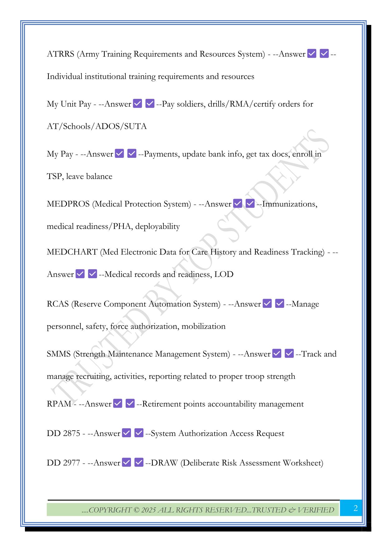 13J Training NCO Study Guide 2025 Questions and Answers