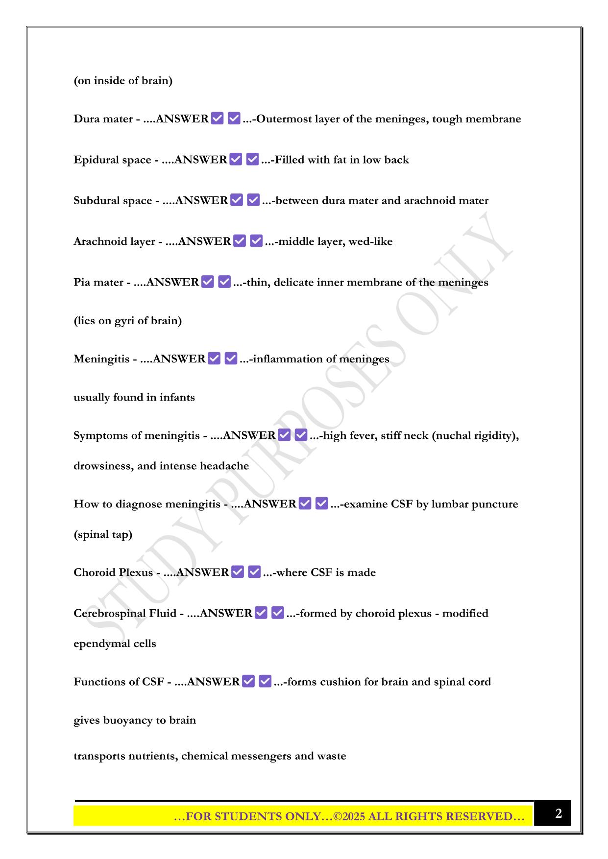 GCU BIO 201 Exam 4 2025 Questions and Answers