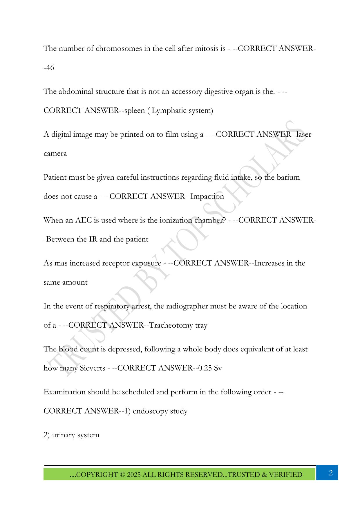 Mosby comprehensive review Test 2025 Questions and Answers