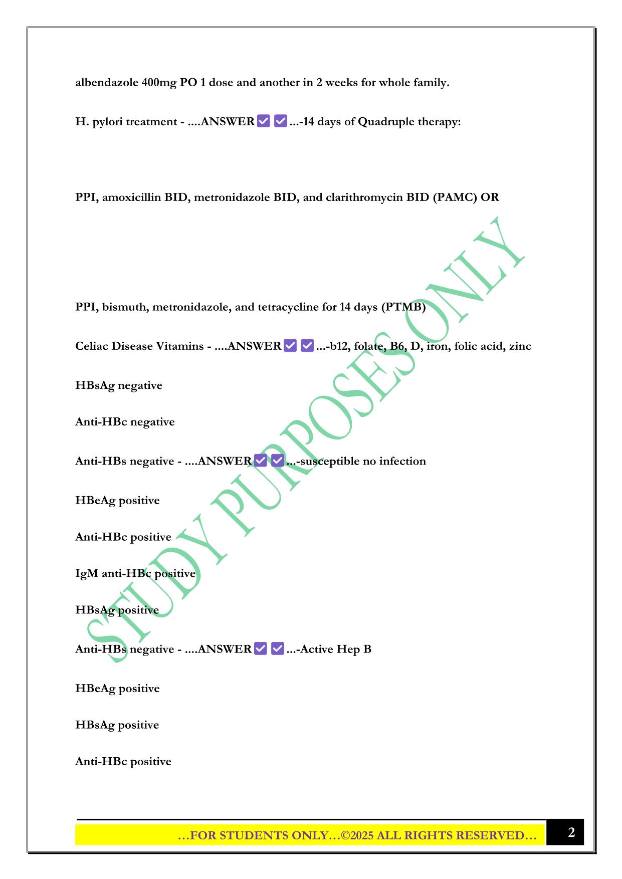 Quiz 4 NURS 5432 UTA Exam 2025 Questions and Answers