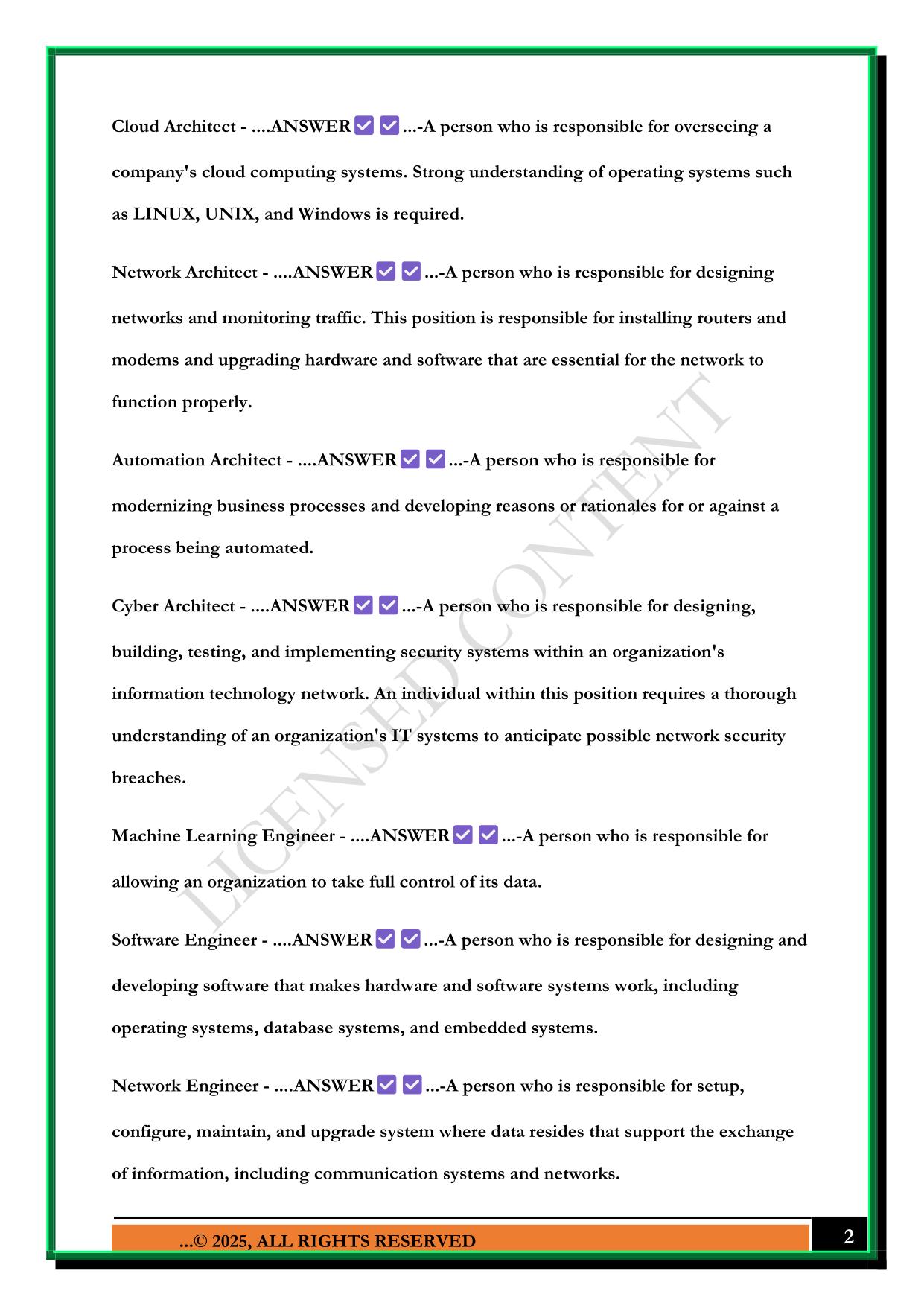 D322 - INTRODUCTION TO IT EXAM 2025 QUESTIONS AND ANSWERS