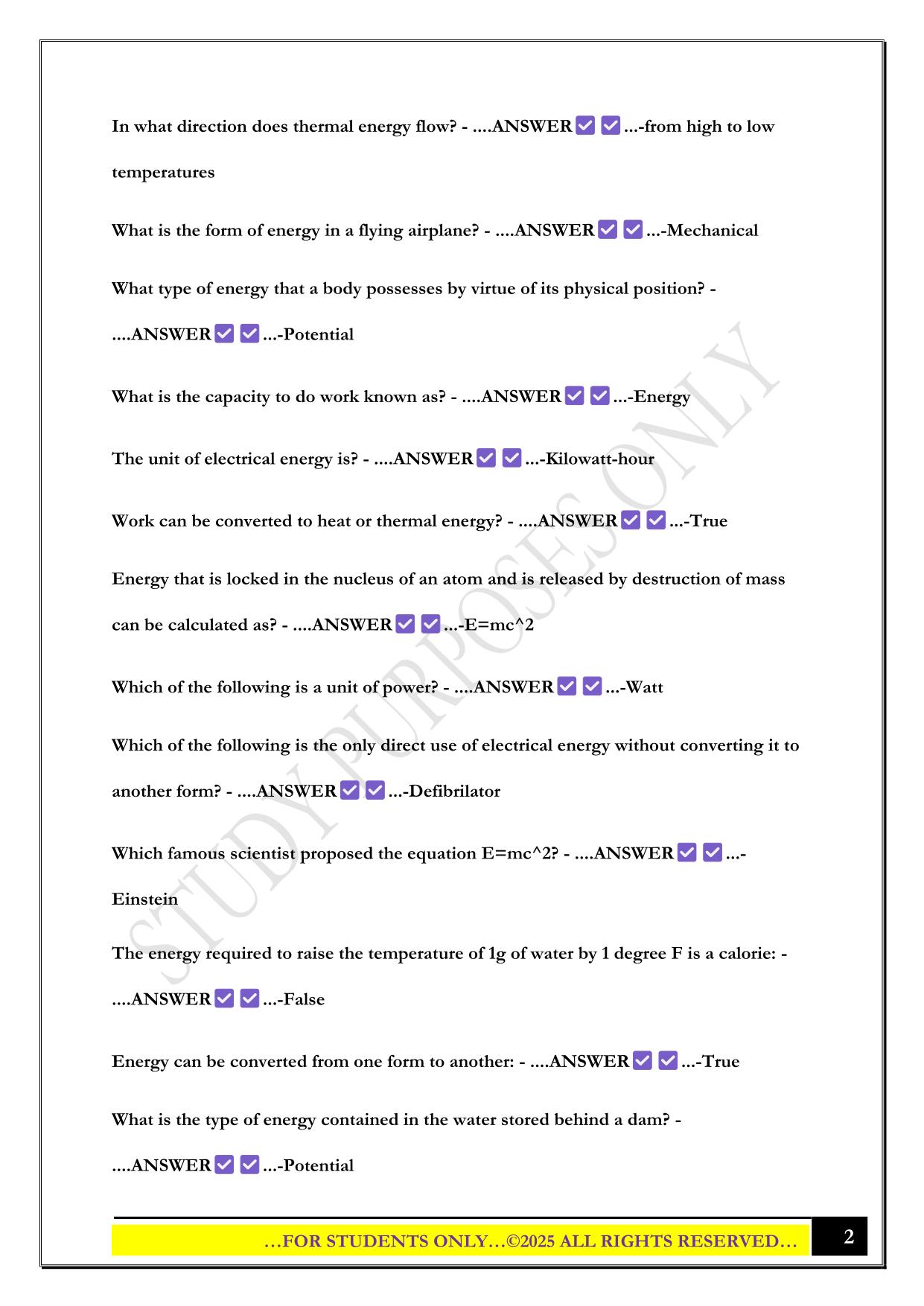 PSU EGEE 101 Final Exam 2025 Questions and Answers