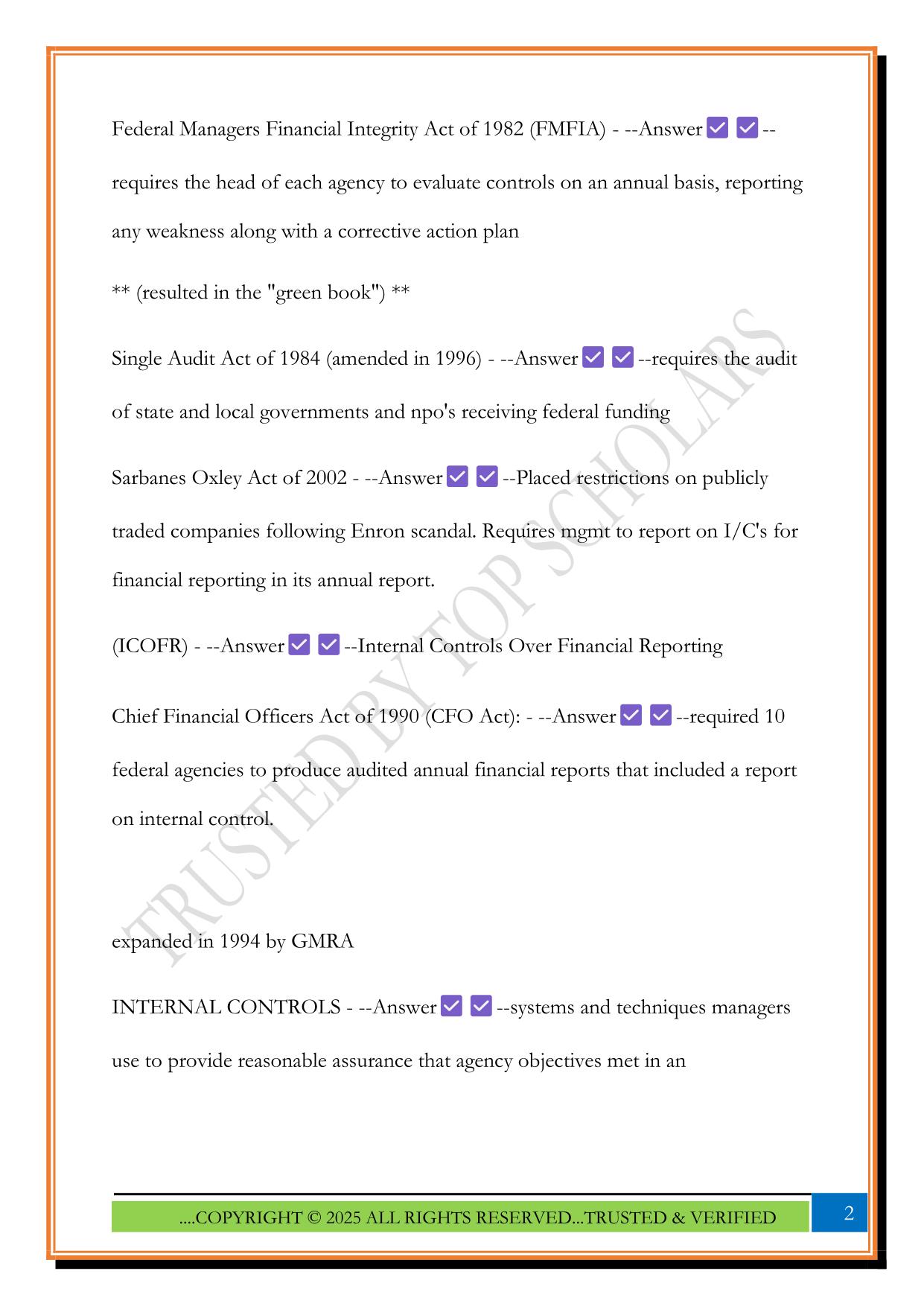CGFM TEST 3 2025 Questions and Answers