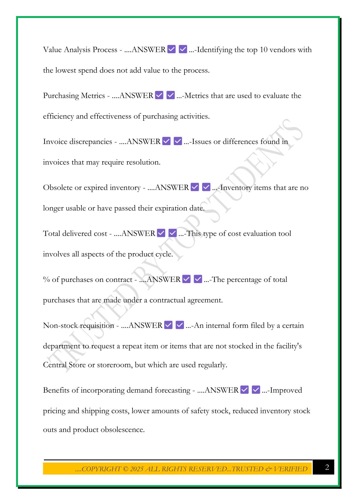 CMRP BASELINE QUIZ OVERVIEW AND KEY CONCEPTS EXAM 2025 QUESTIONS AND ANSWERS