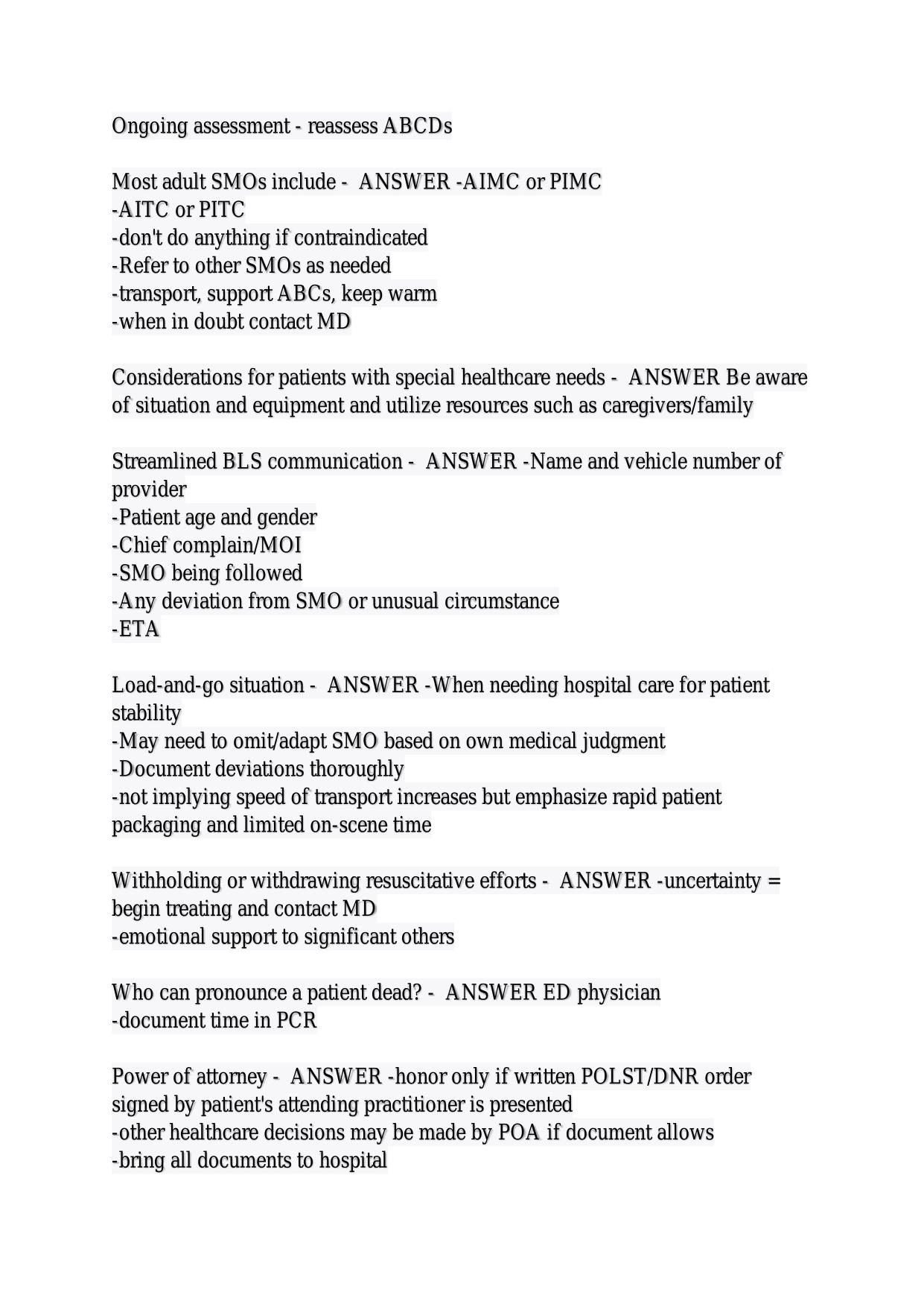 LOYOLA SYSTEM ENTRY EXAM (REGION VIII) – BLS EXAM LATEST UPDATED