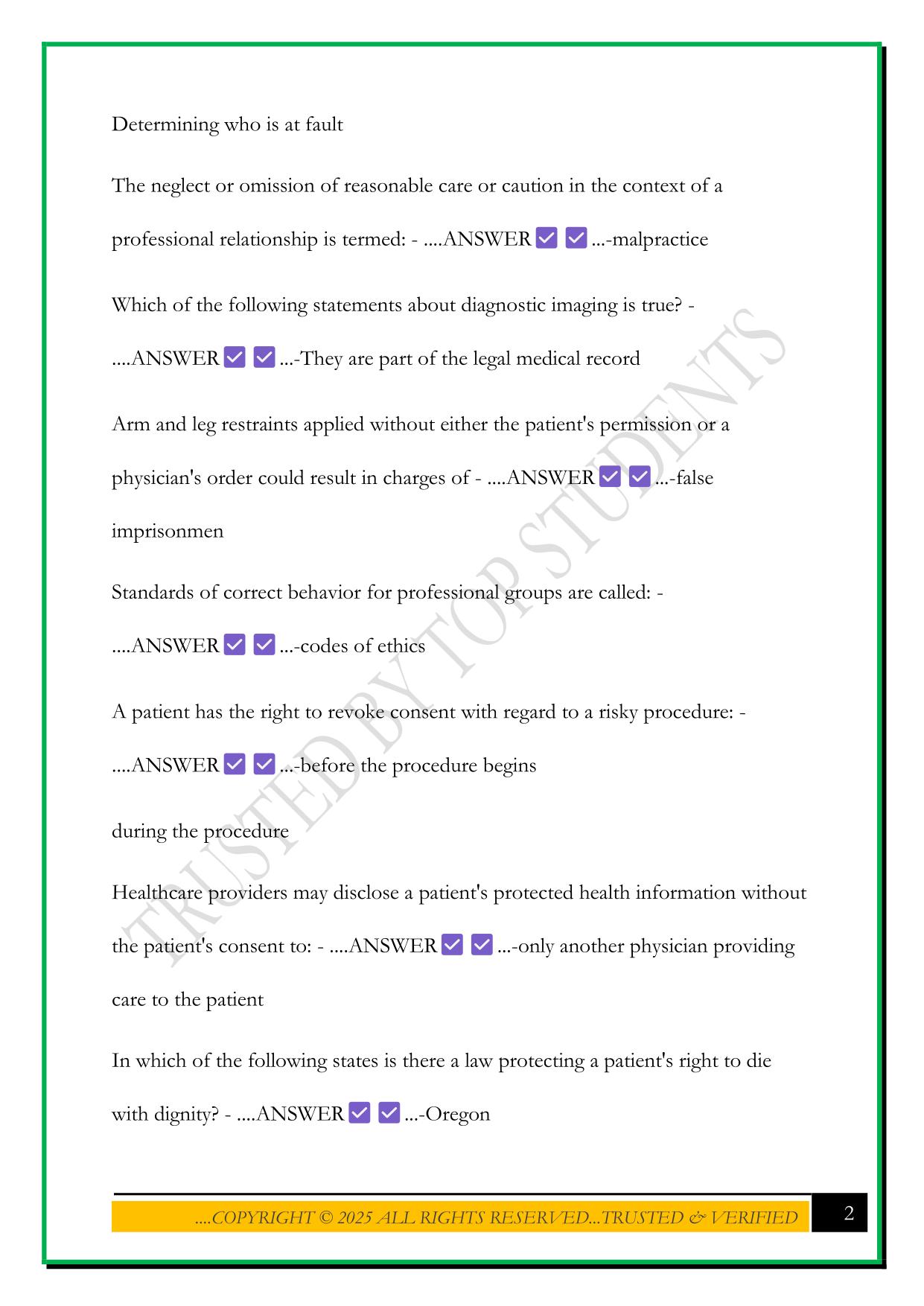 LRA PATIENT CARE 212 EXAM 2025 QUESTIONS AND ANSWERS