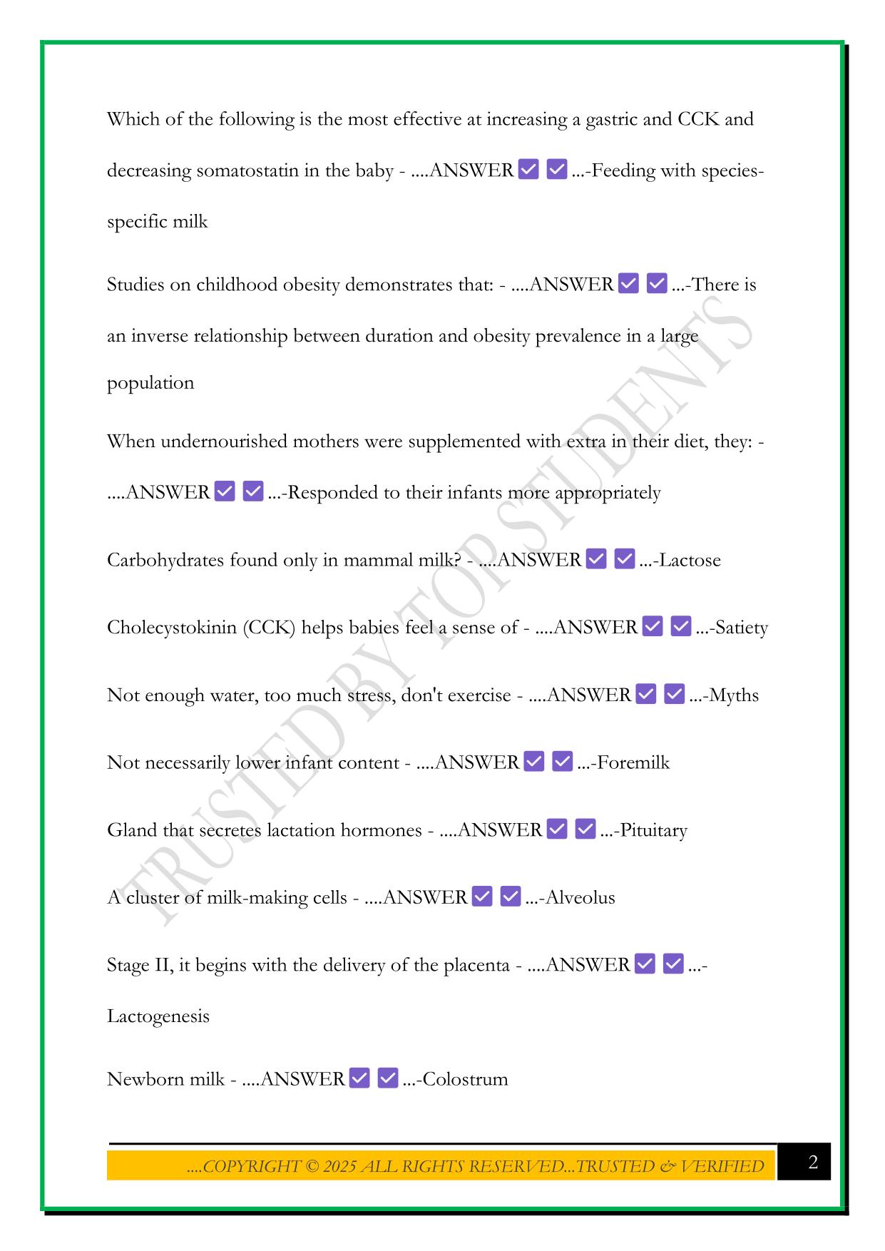 CLC EXAM 2025 QUESTIONS AND ANSWERS