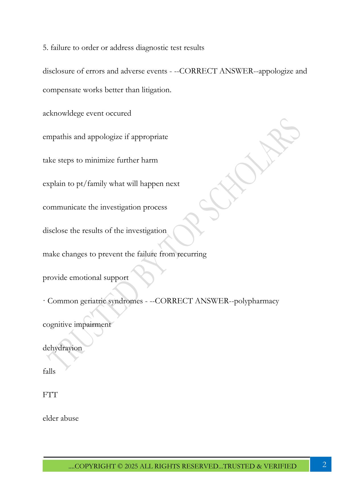 NSG 555 Quiz 1 module 1 2025 Questions and Answers