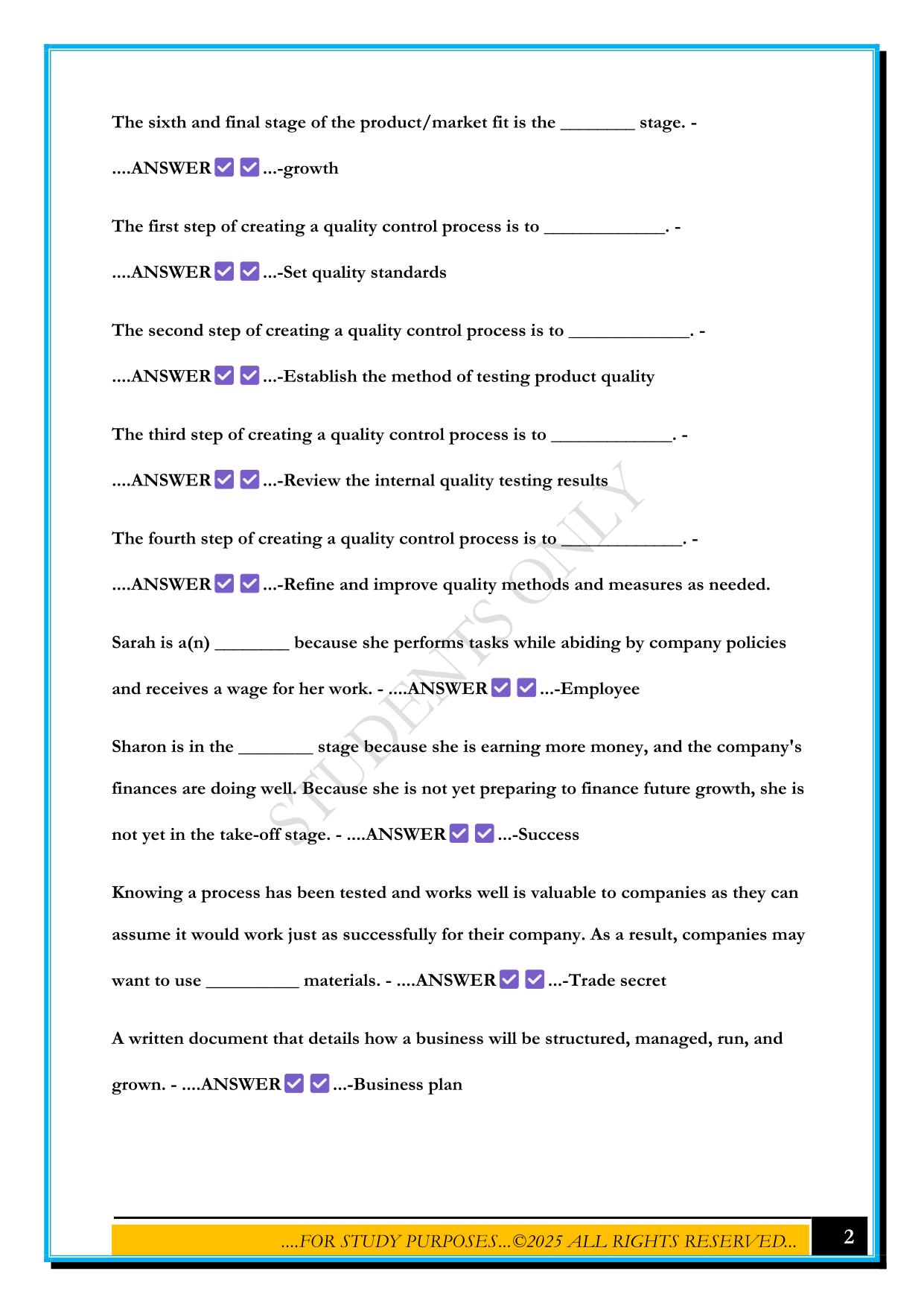 ESB V2 CERTIFICATION EXAM 2025 QUESTIONS AND ANSWERS