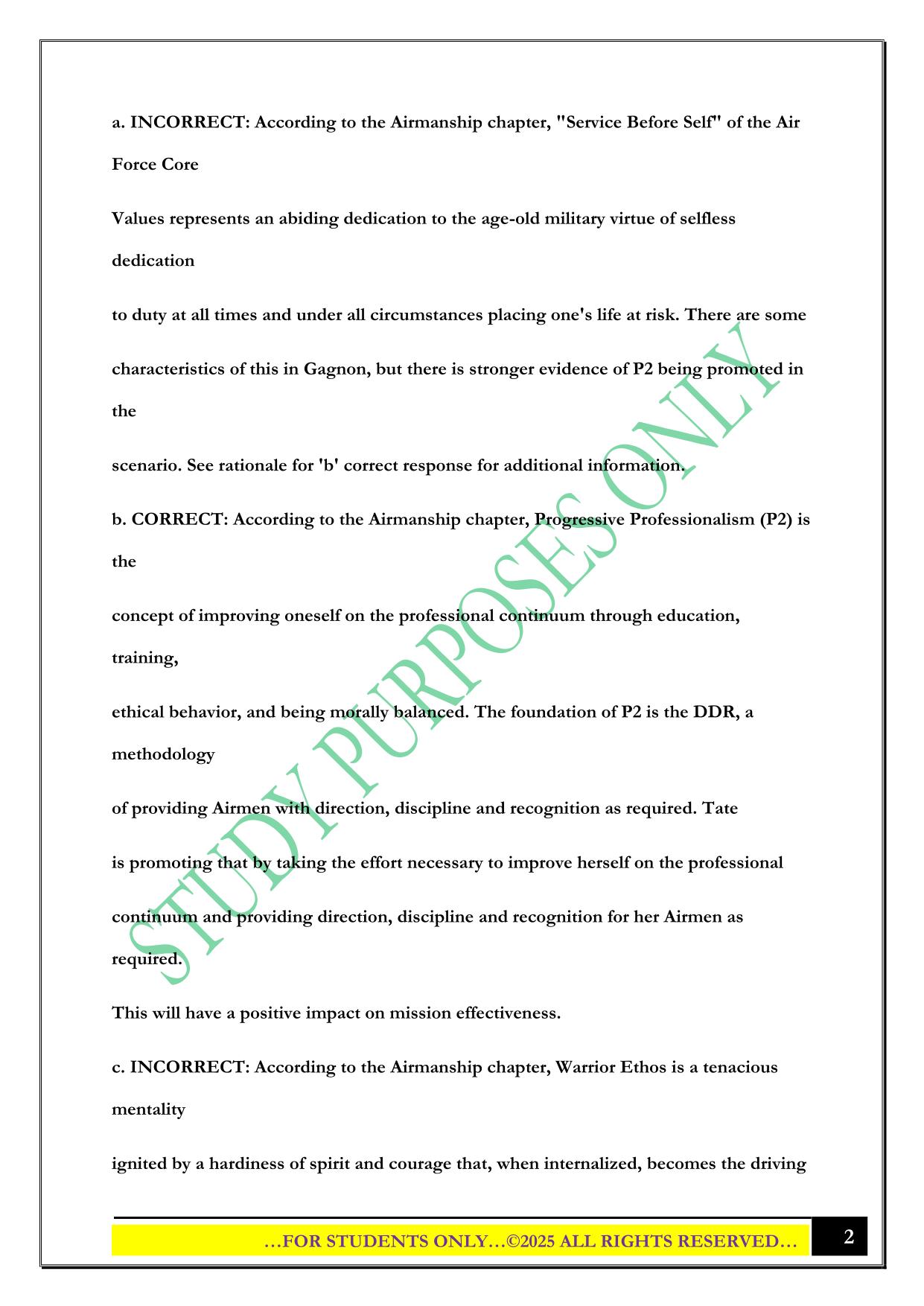 NCOA DL EXAM 2025 QUESTIONS AND ANSWERS
