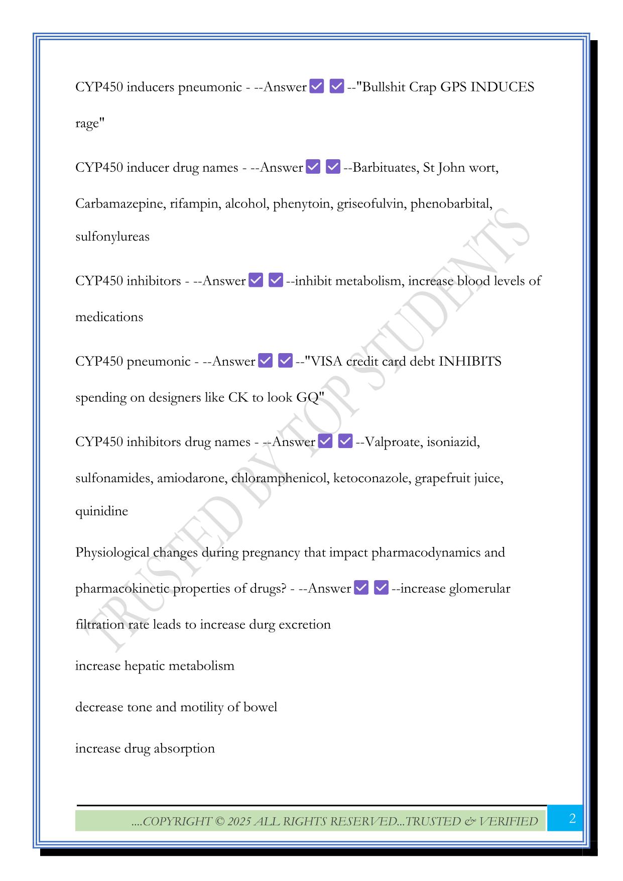 NR 565 - advanced pharmacology midterm – Chamberlain Exam 2025 Questions and Answers