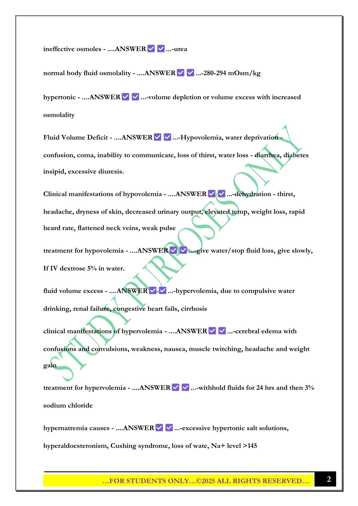 NSG 533 Module 2 + 3 Exam 2025 Questions and Answers