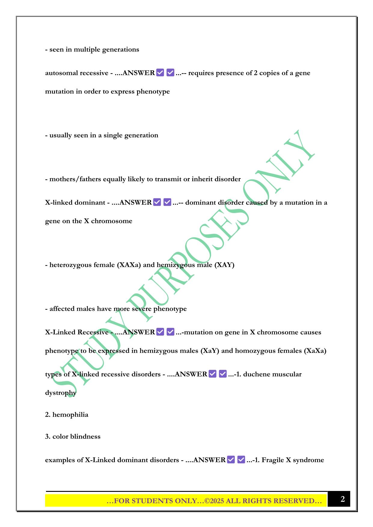 NSG 533 Exam 2 2025 Questions and Answers