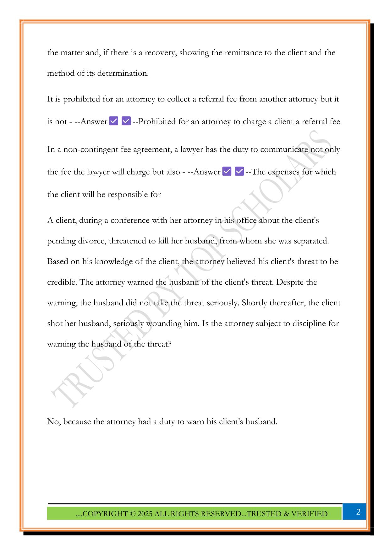 MPRE themis Exam 2025 Questions and Answers