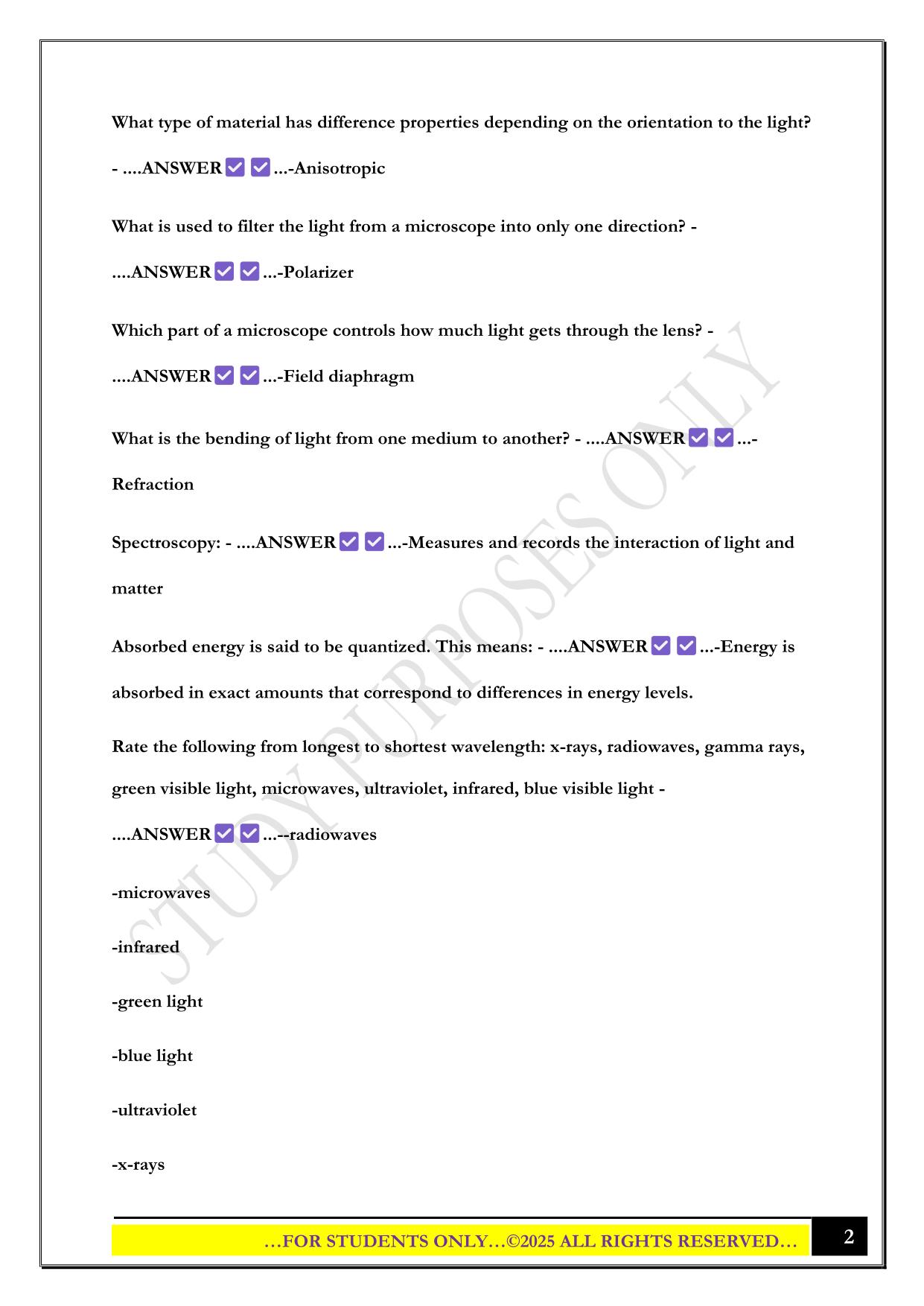 FIS 206 Exam #1 2025 Questions and Answers