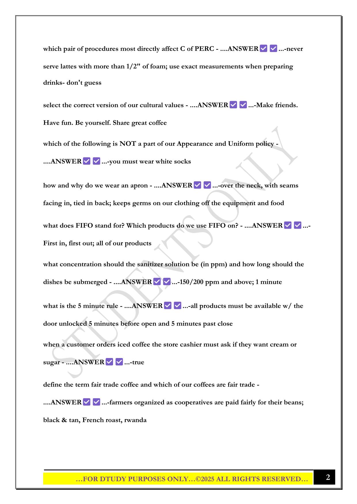 BIGGBY EXAM 2025 QUESTIONS AND ANSWERS
