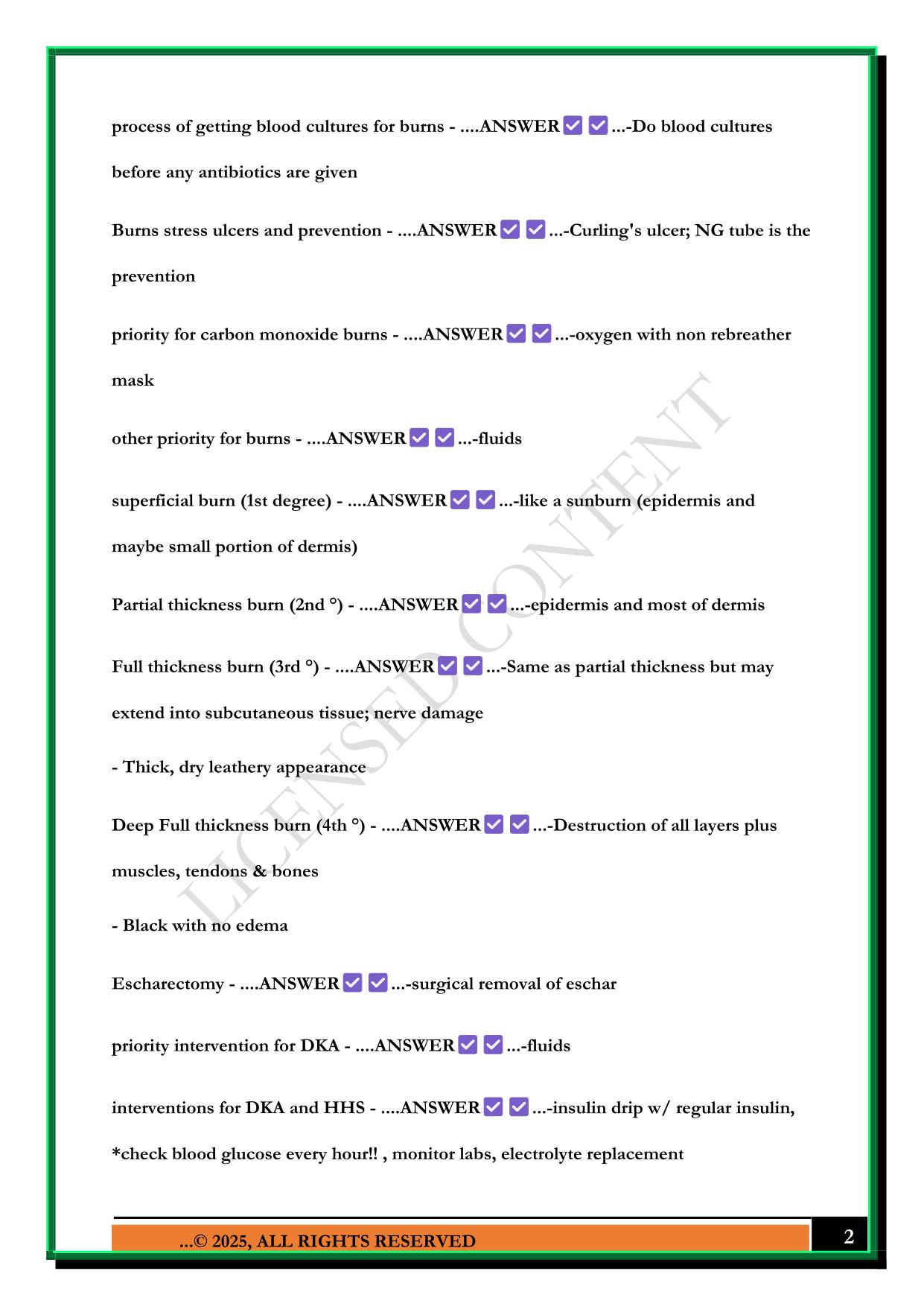 NR 341 FINAL EXAM 2025 QUESTIONS AND ANSWERS