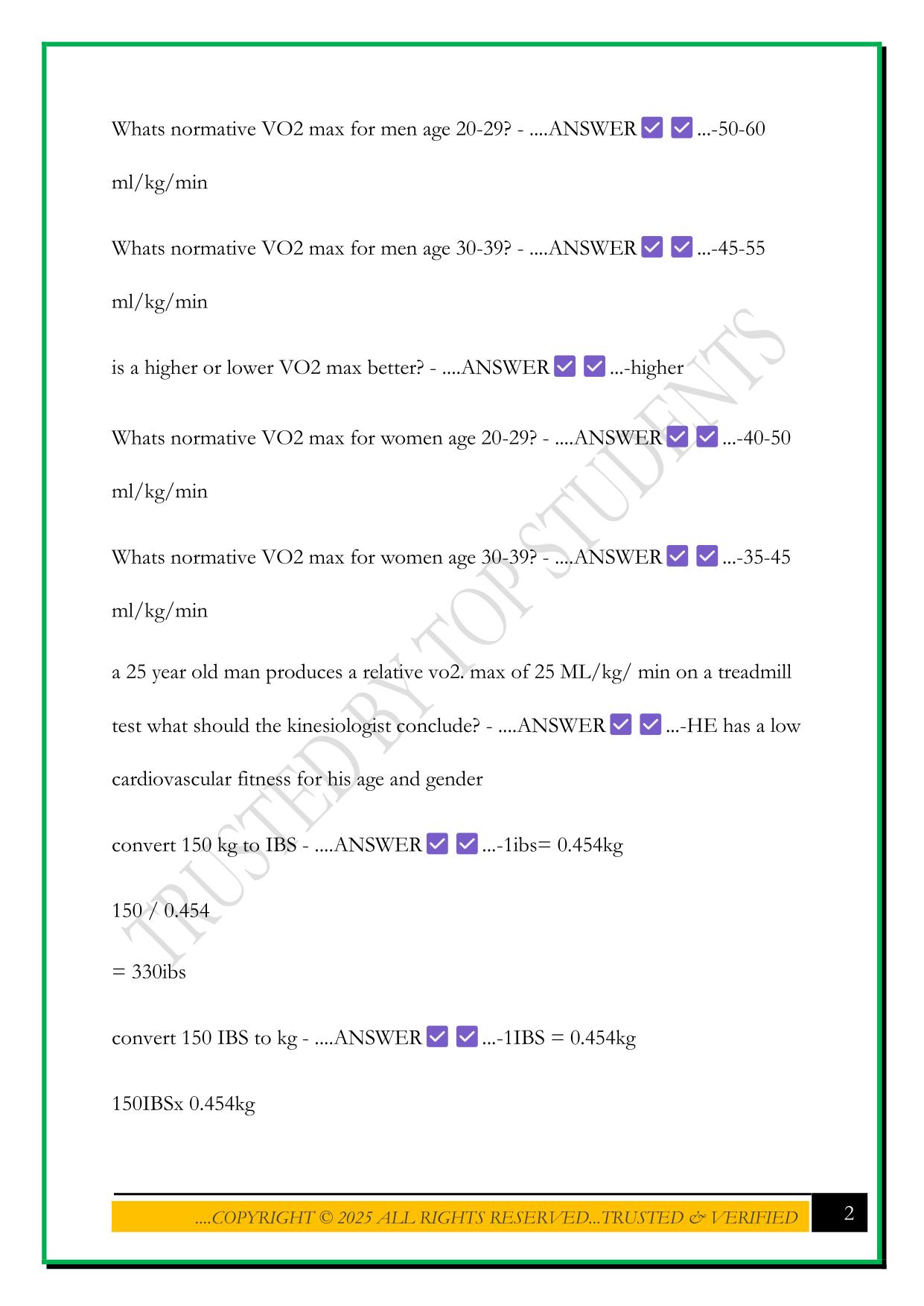 COKO EXAM PREPARATION 2025 QUESTIONS AND ANSWERS