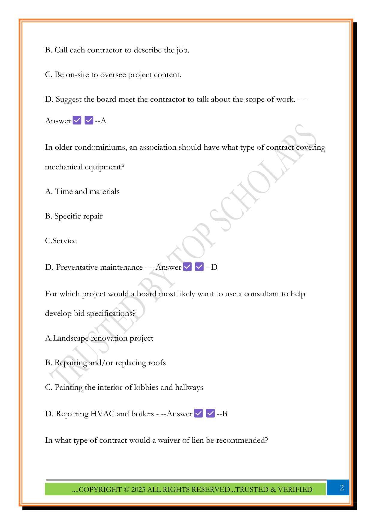 CMCA PRACTICE EXAM QUESTIONS 2025 WITH ANSWERS