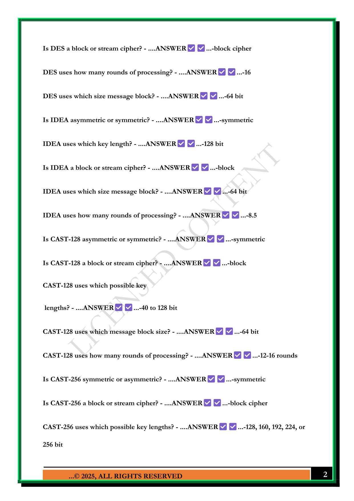 CASP CAS-003 EXAM 2025 QUESTIONS AND ANSWERS