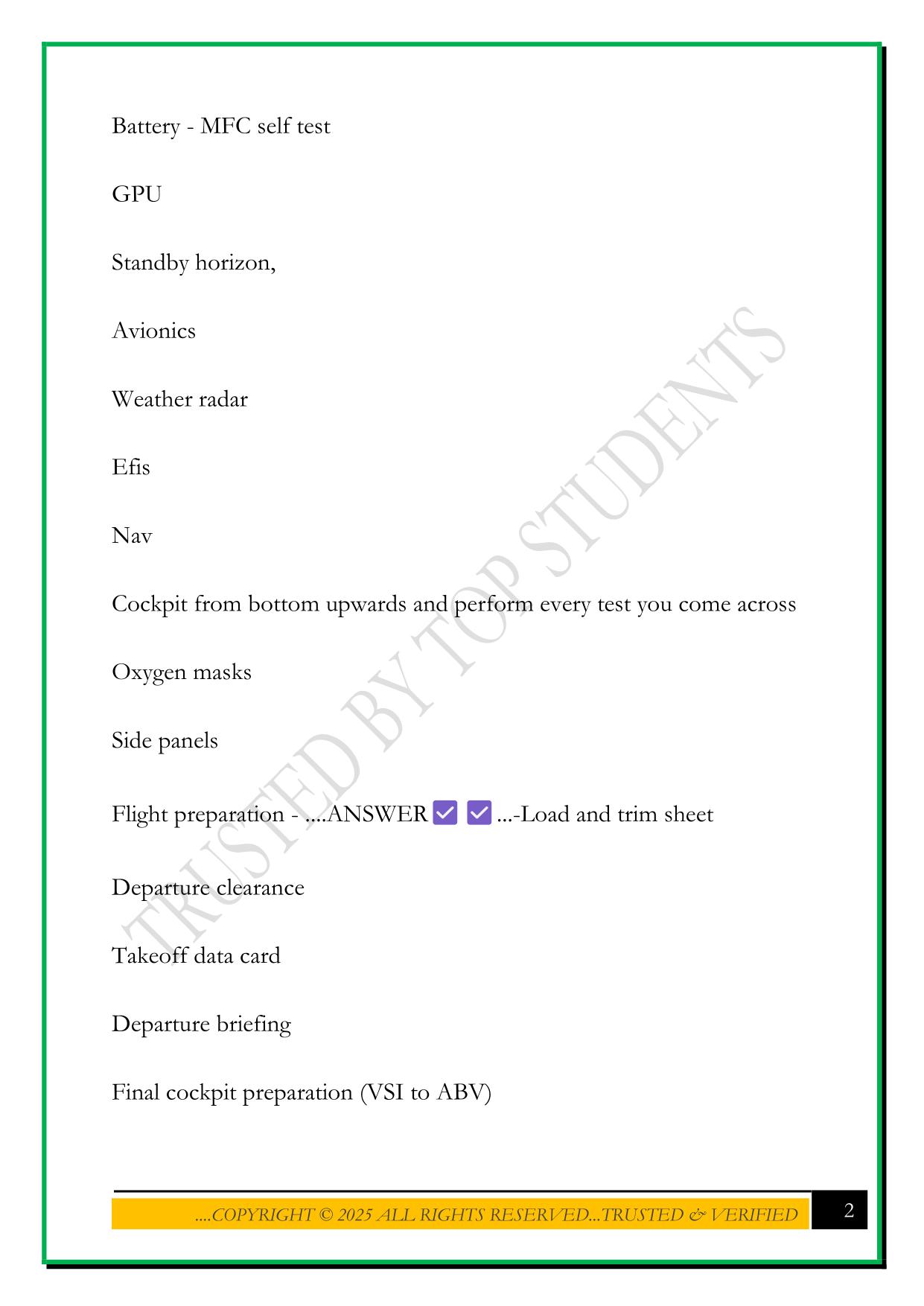 ATR 42-72 FLOWS EXAM 2025 QUESTIONS AND ANSWERS