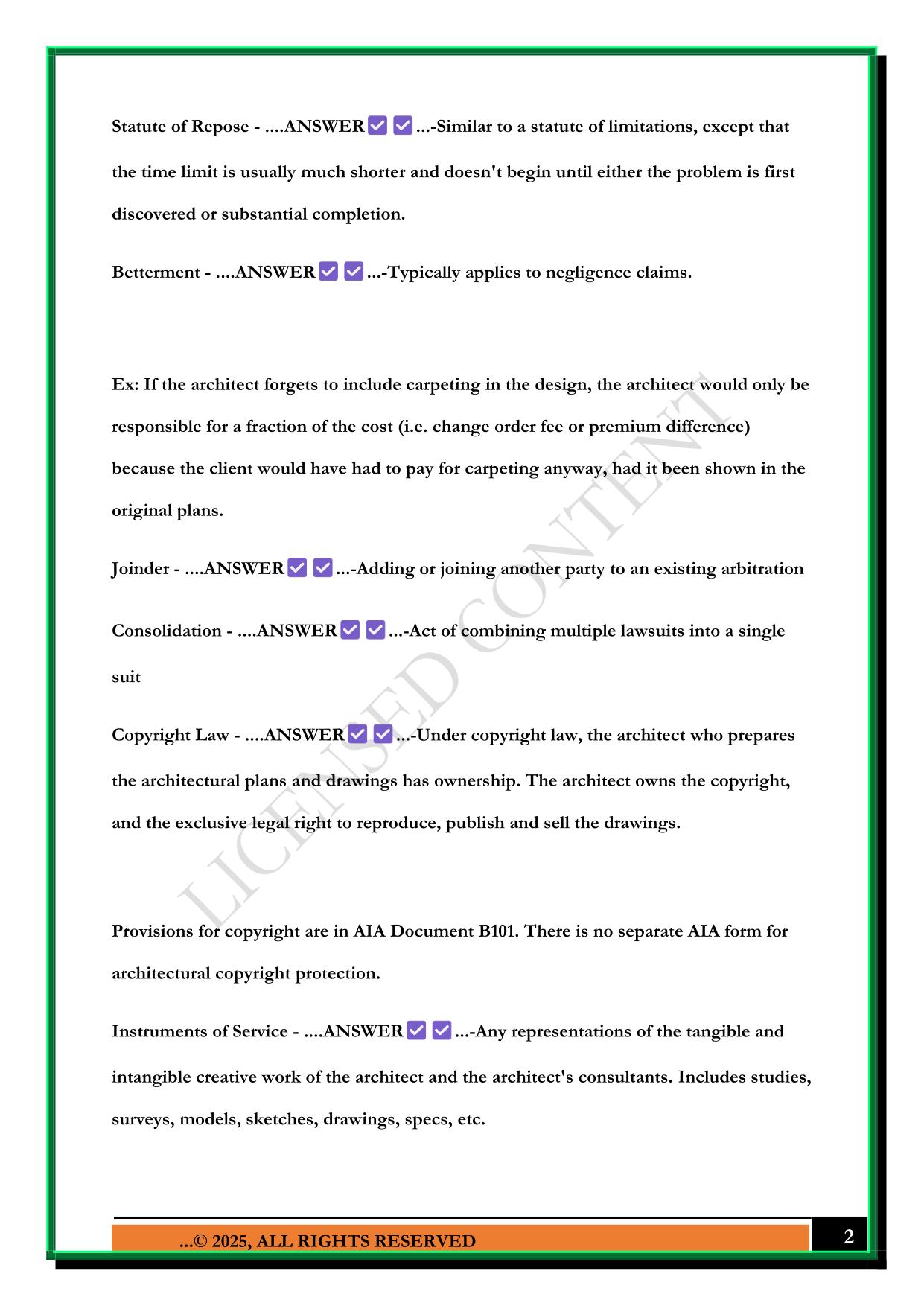 ARE 5.0 PCM EXAM 2025 QUESTIONS AND ANSWERS