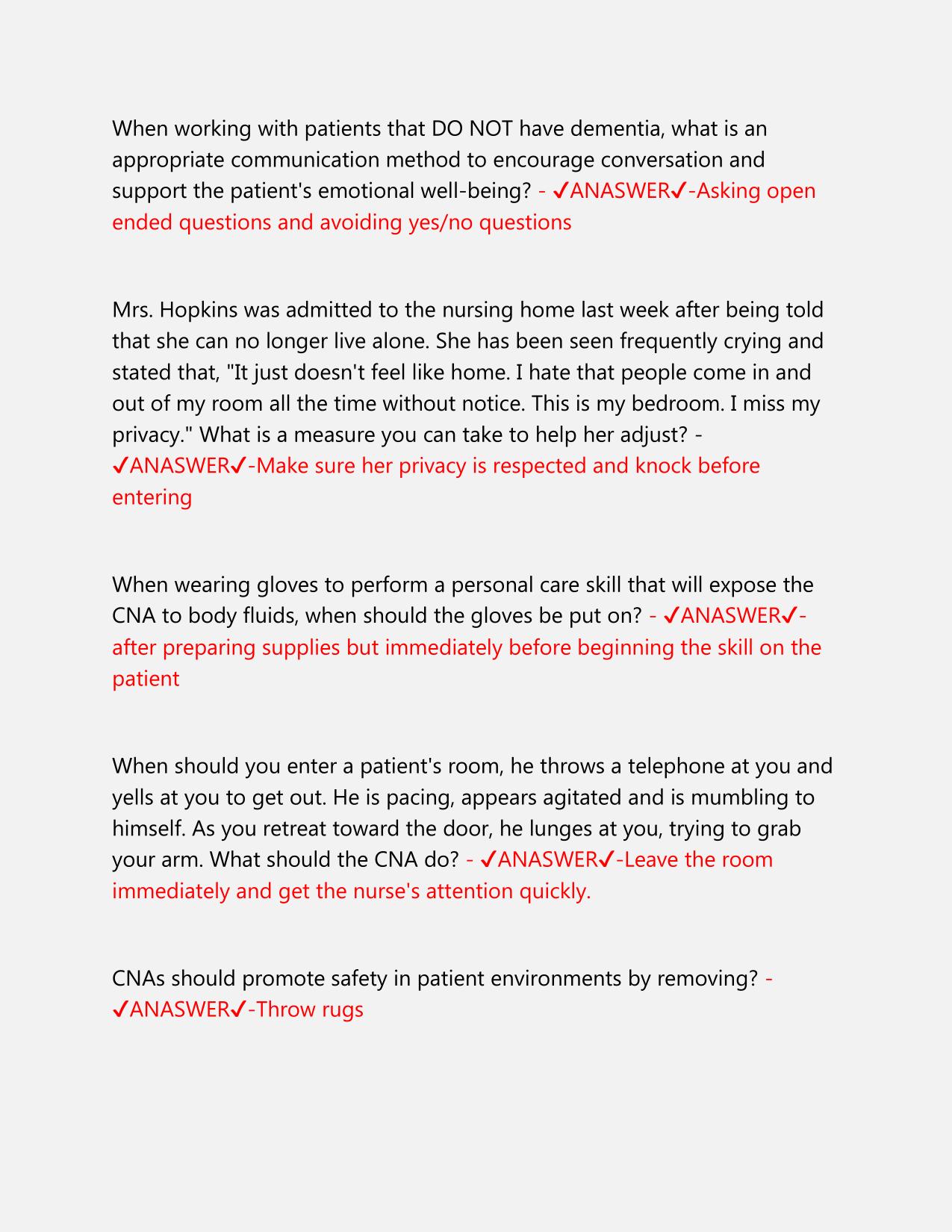 CNA PROMETRIC ACTUAL EXAM PRACTICE TEST LATEST VERSION 2025-2026 ACTUAL QUESTIONS AND CORRECT DETAILED ANSWERS |ALREADY GRADED A+