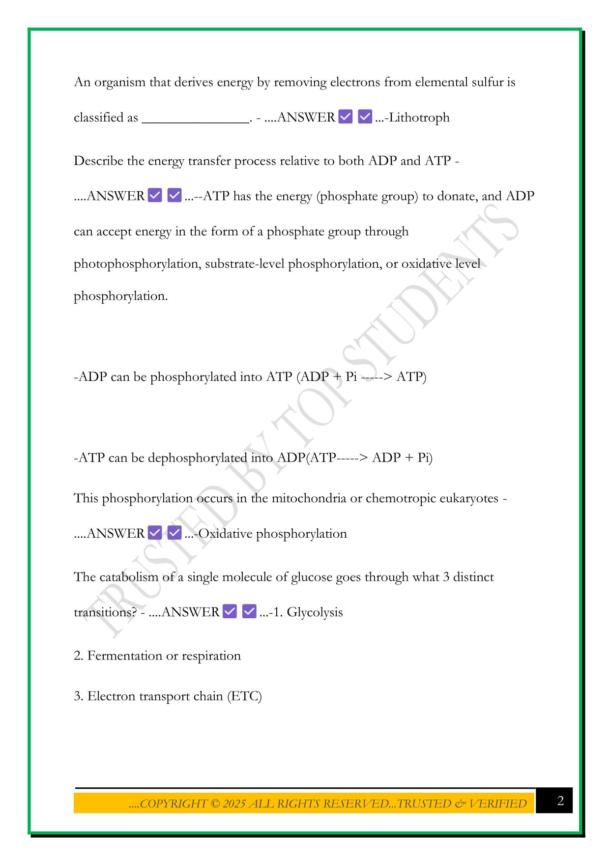 BIOD 171 MODULE 2 2025 QUESTIONS AND ANSWERS