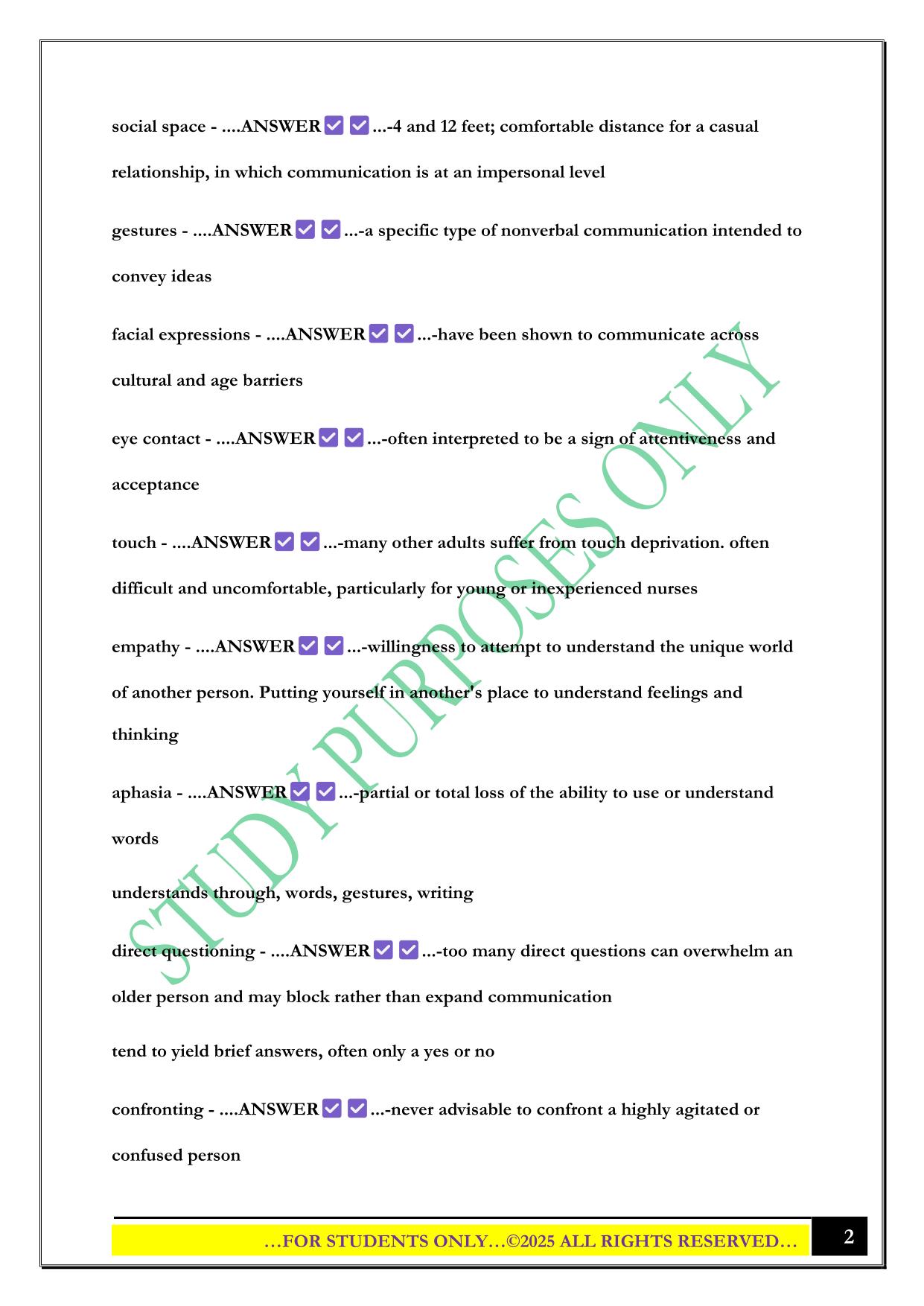 NCOA quiz 3 2025 Questions and Answers