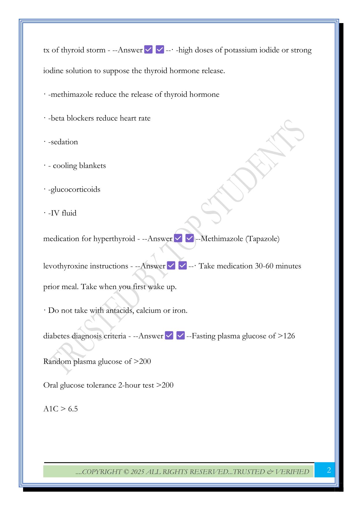 Nr 565 Final Exam 2025 Questions and Answers