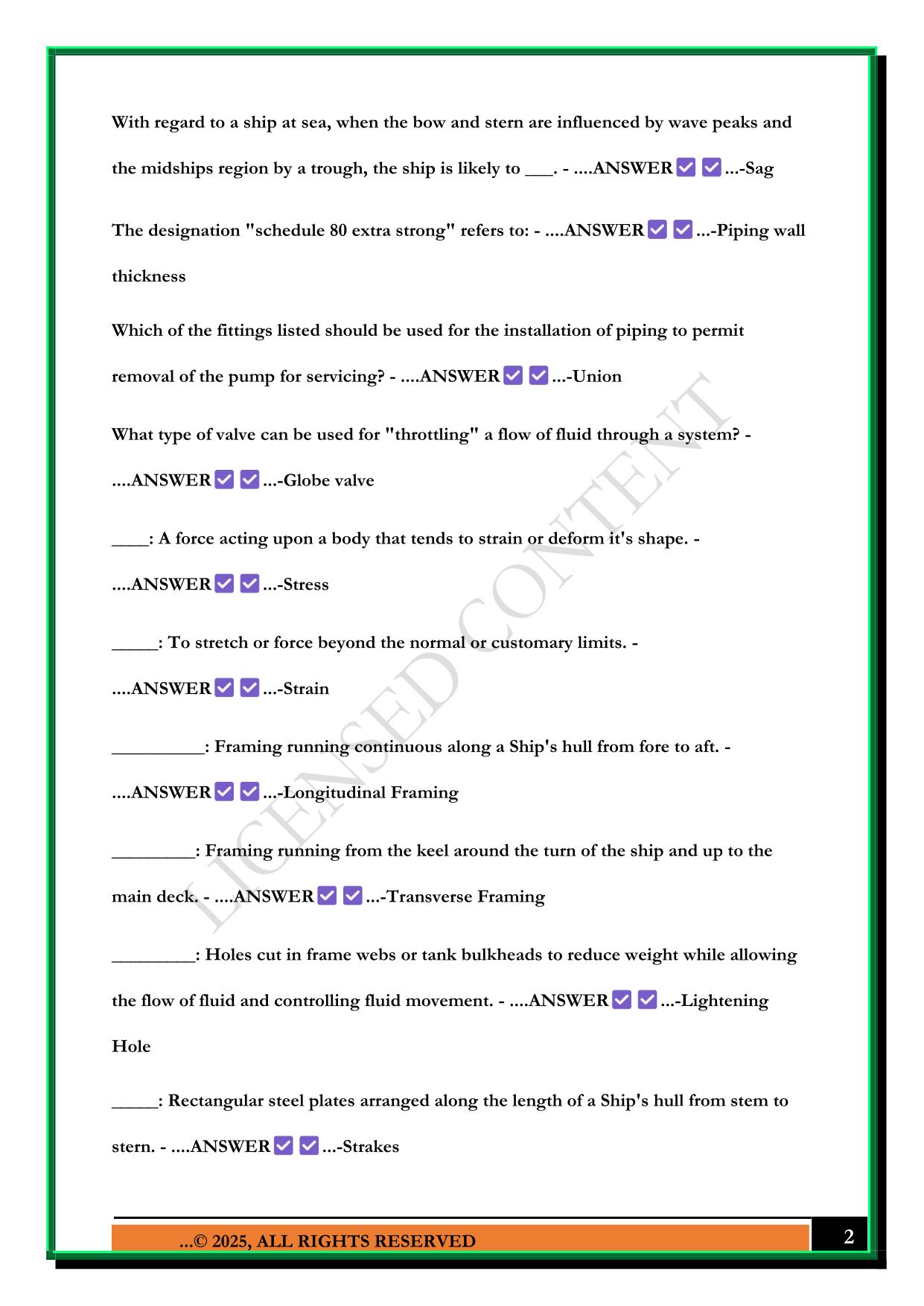 FUNDAMENTALS OF ENGINEERING (FUNDIES) FINAL EXAM 2025 QUESTIONS AND ANSWERS