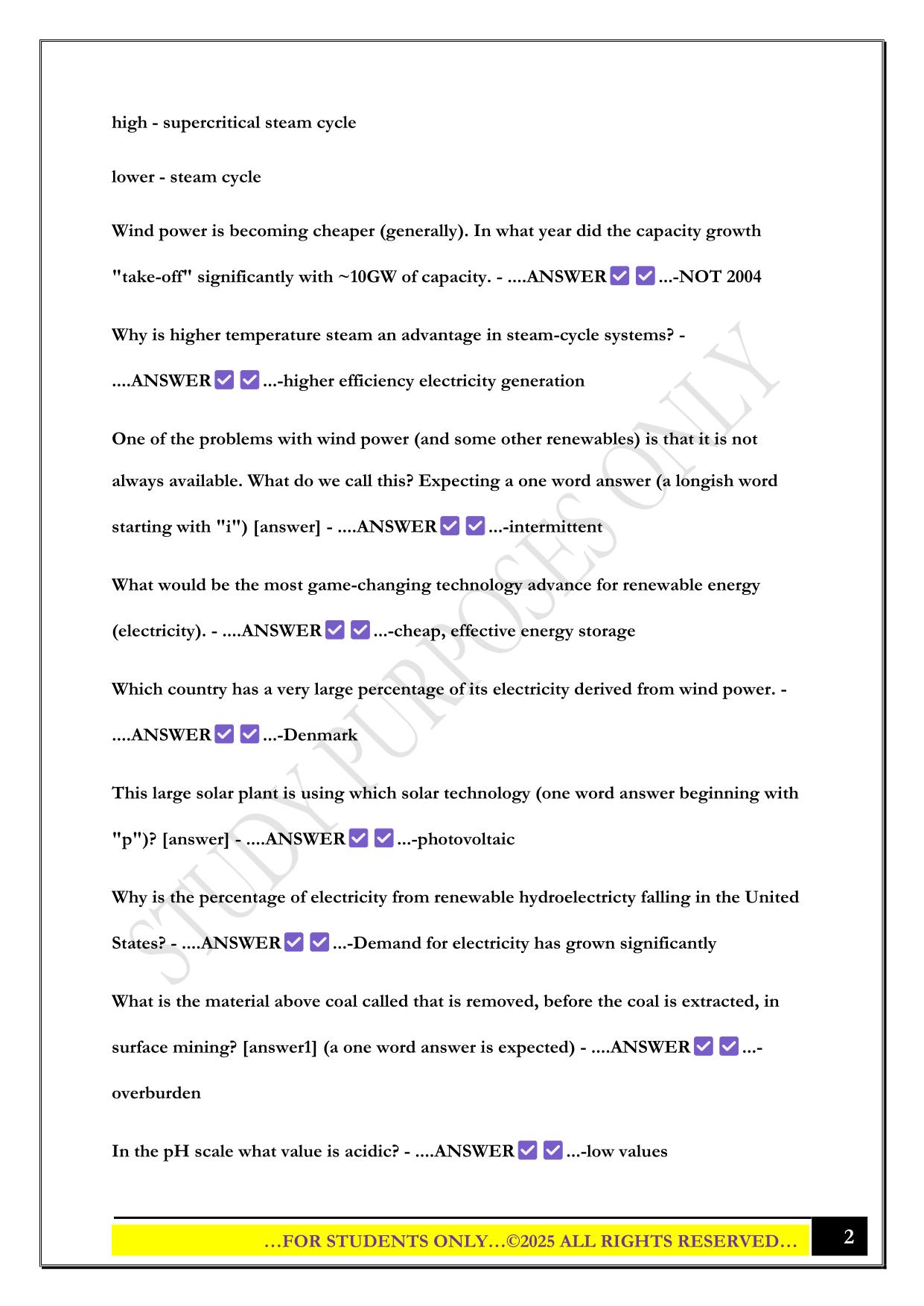 EGEE 101 exam 1 practice quizzes 2025 Questions and Answers