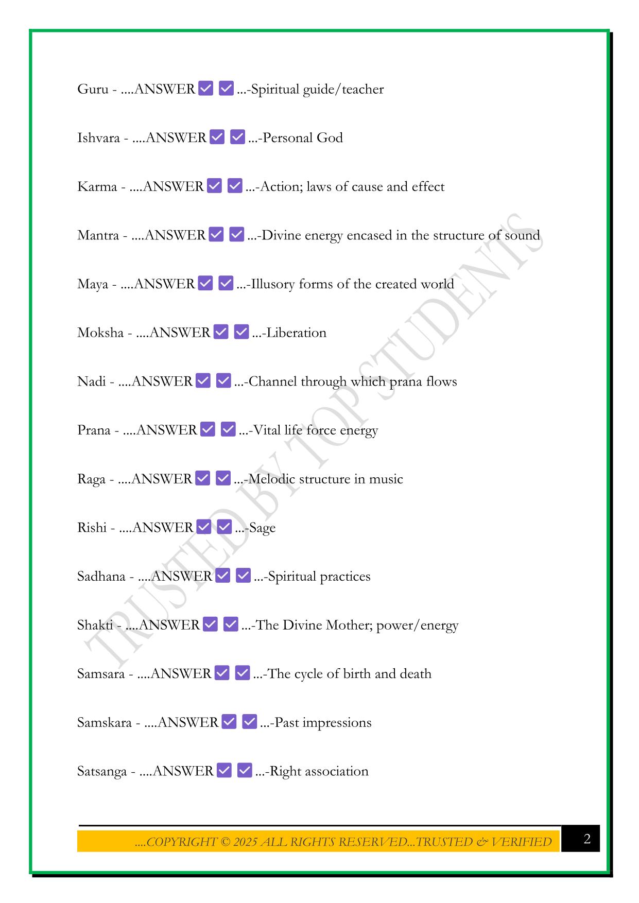 200HR YTT FINAL EXAM 2025 QUESTIONS AND ANSWERS