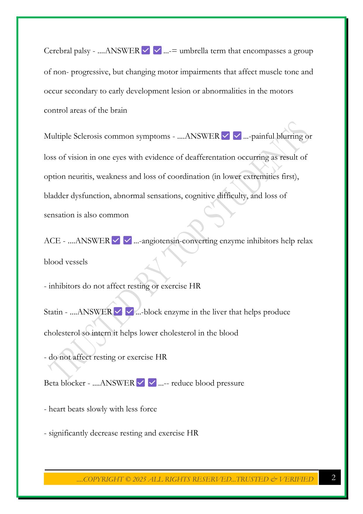 COKO 2 EXAM 2025 QUESTIONS AND ANSWERS