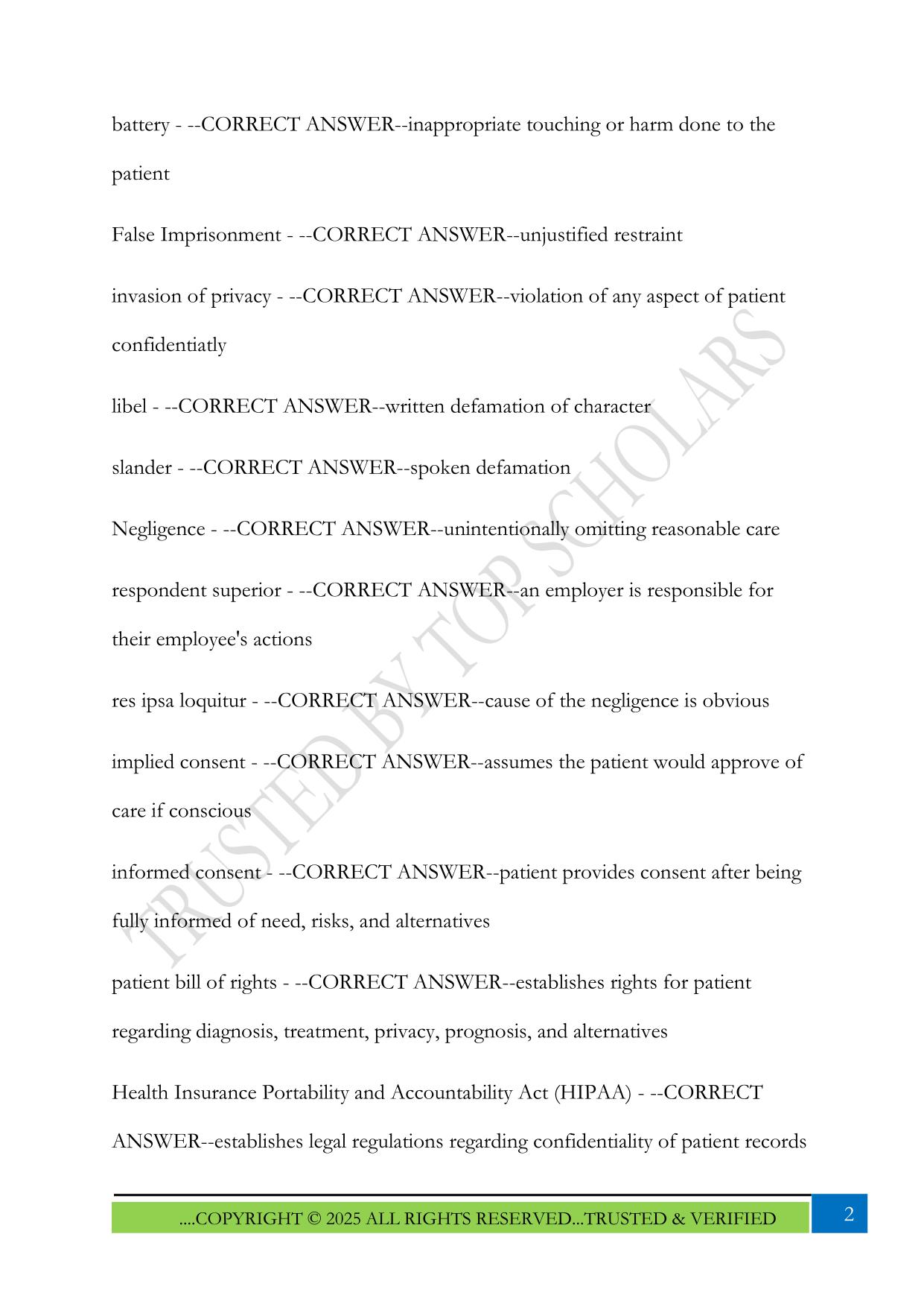 Pathology - Mosby's Comprehensive Review of Radiography Exam 2025 Questions and Answers
