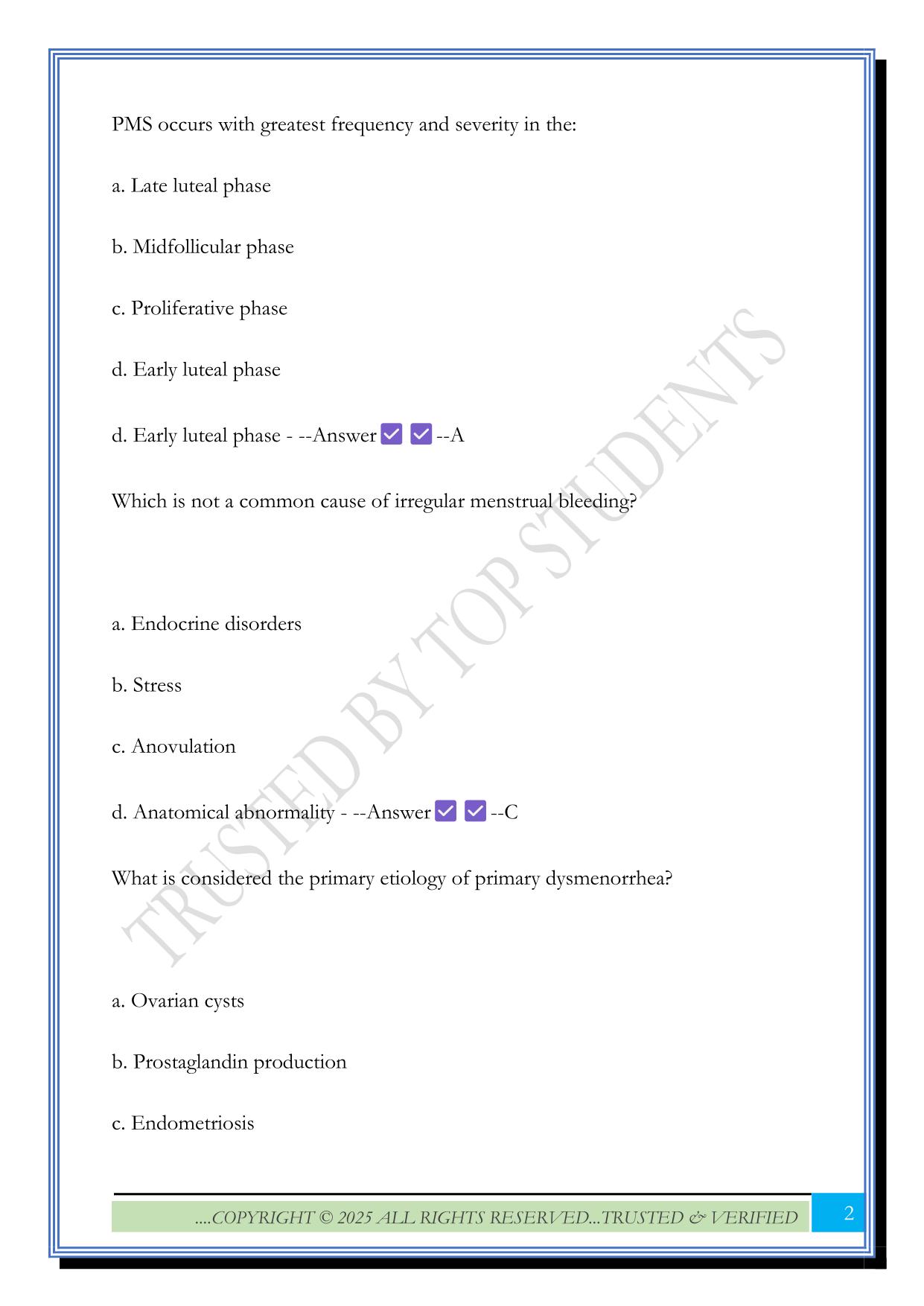 NR 602 WEEK 5 Exam 2025 Questions and Answers