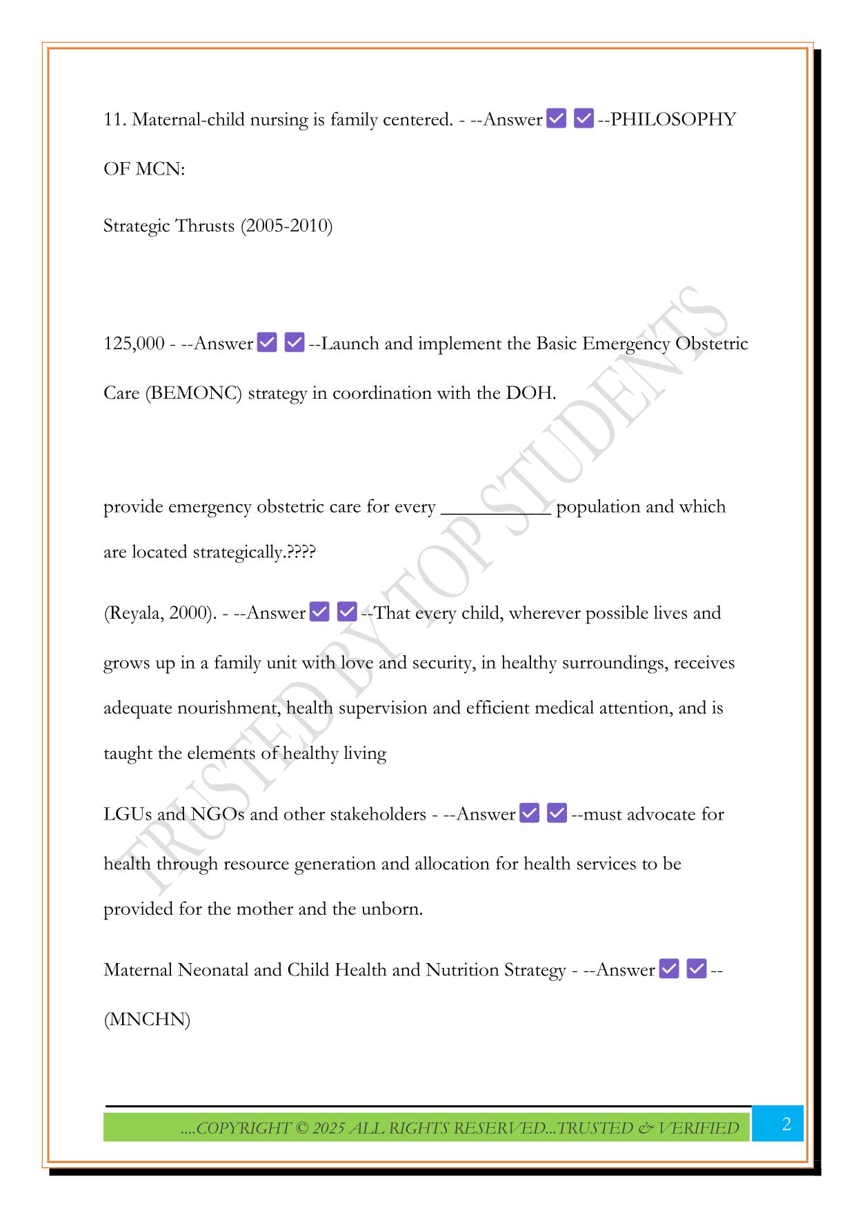 CMCP ROLES AND RESPONSIBILITIES EXAM 2025 QUESTIONS AND ANSWERS