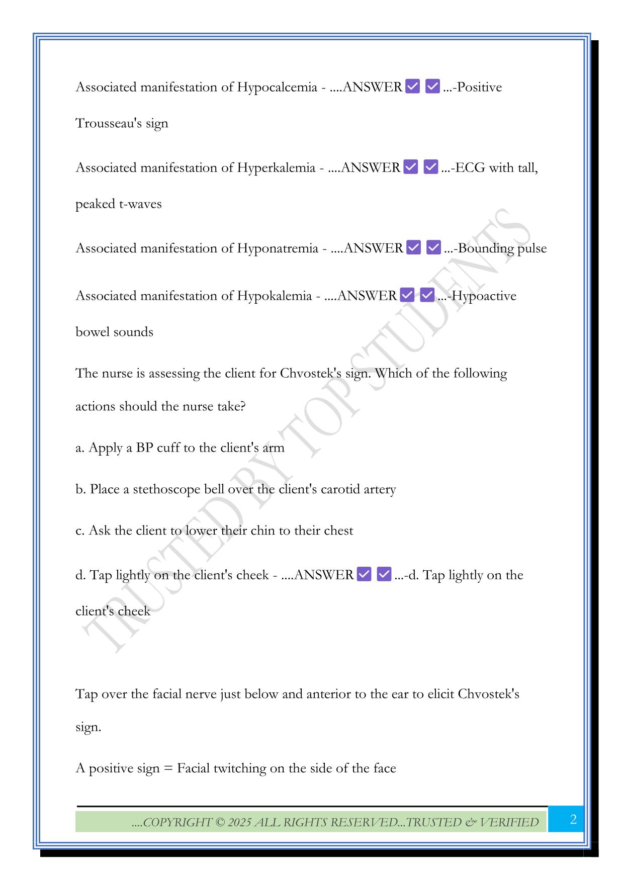 ATI Capstone Proctored Comprehensive Assessment Form A Exam 2025 Questions and Answers