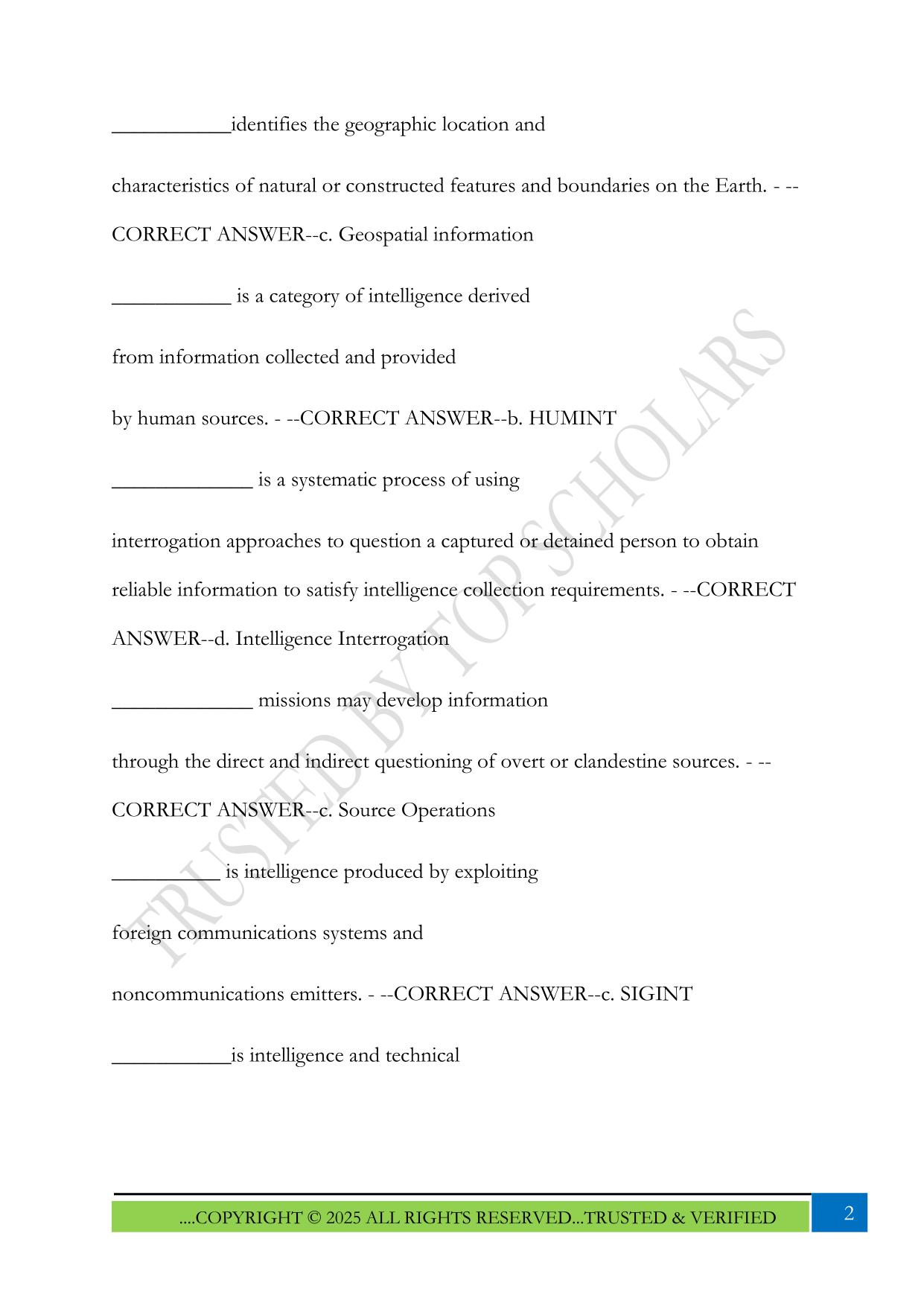 CDASA 8 Exam 2025 Questions and Answers