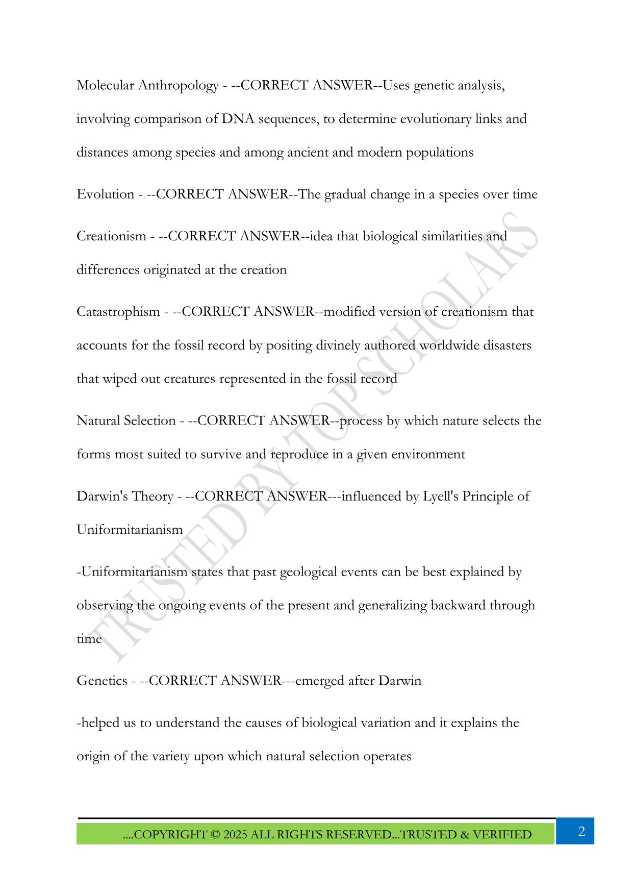 Exam 3 Anthropology Genesis Snyder WVU 2025 Questions and Answers