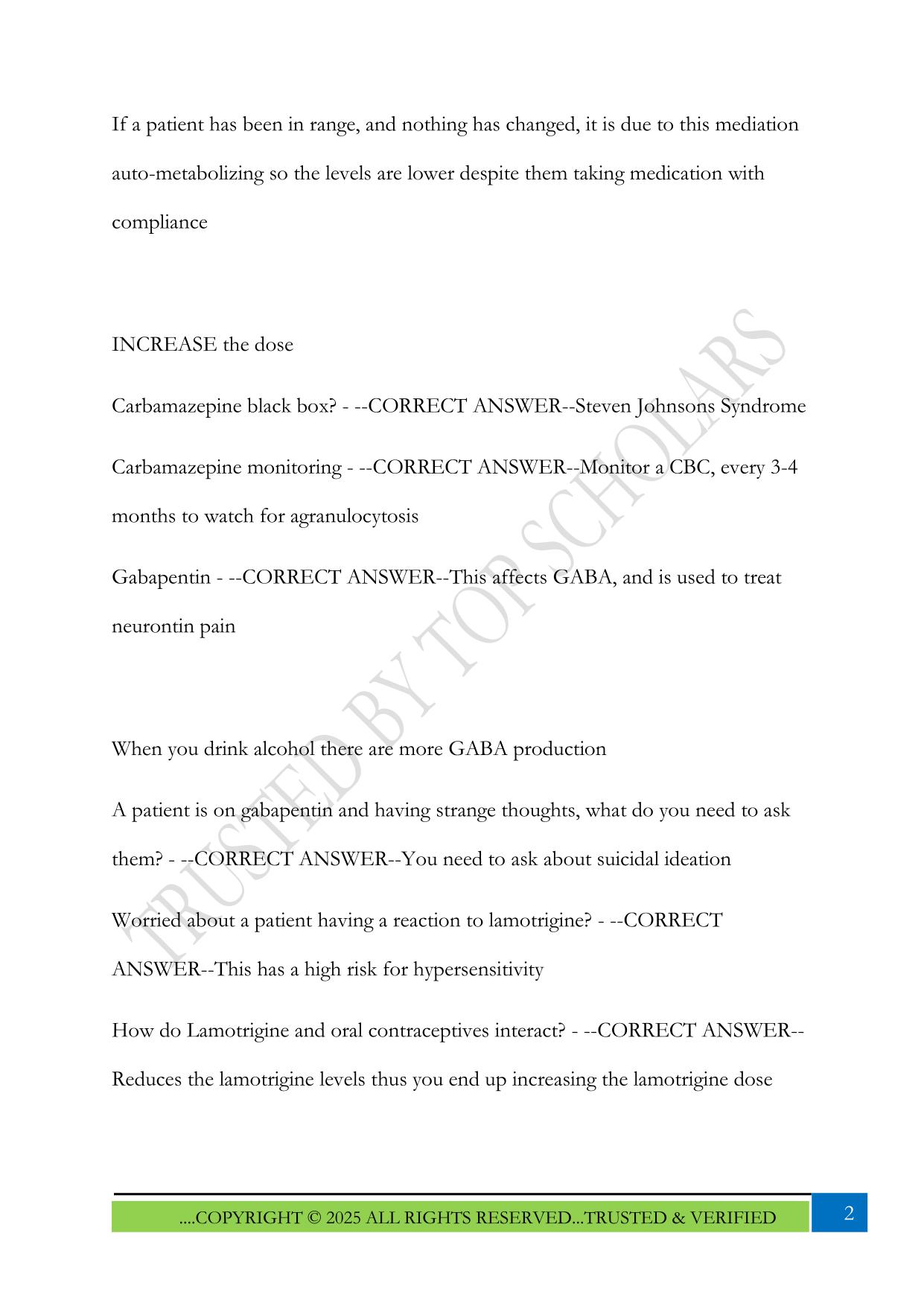 NUR 635 Final Review 2025 Questions and Answers