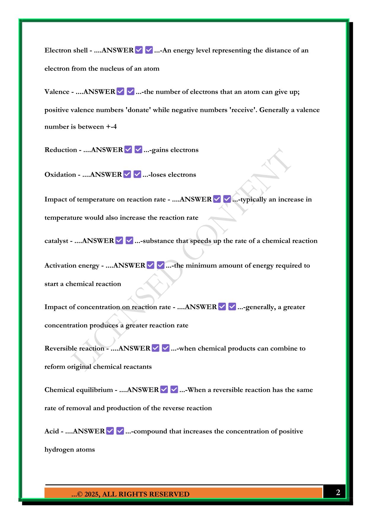 NANTEL CHEMISTRY CERT - ENGINEERING FUNDAMENTALS EXAM 2025 QUESTIONS AND ANSWERS