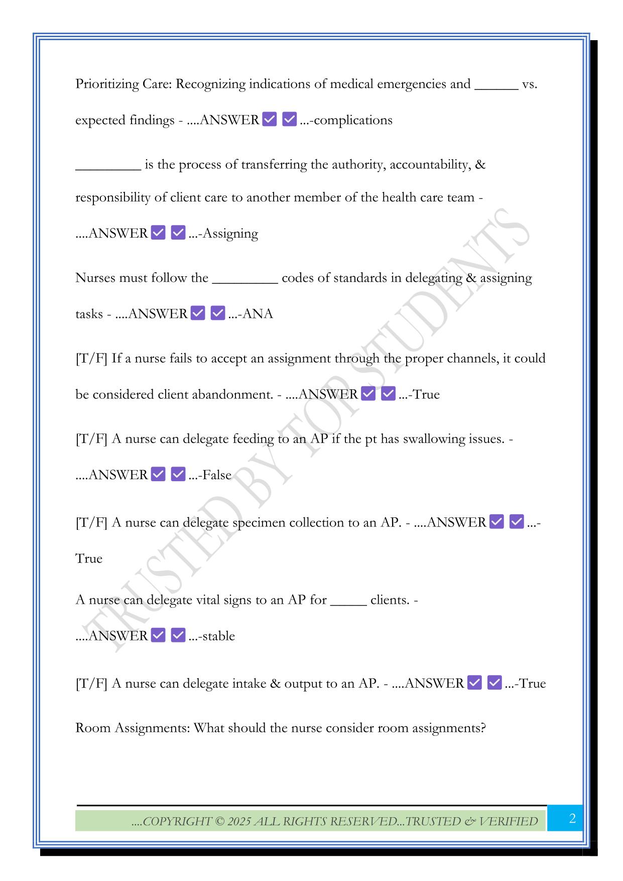 ATI Leadership Management Chapter 1 Exam 2025 Questions and Answers