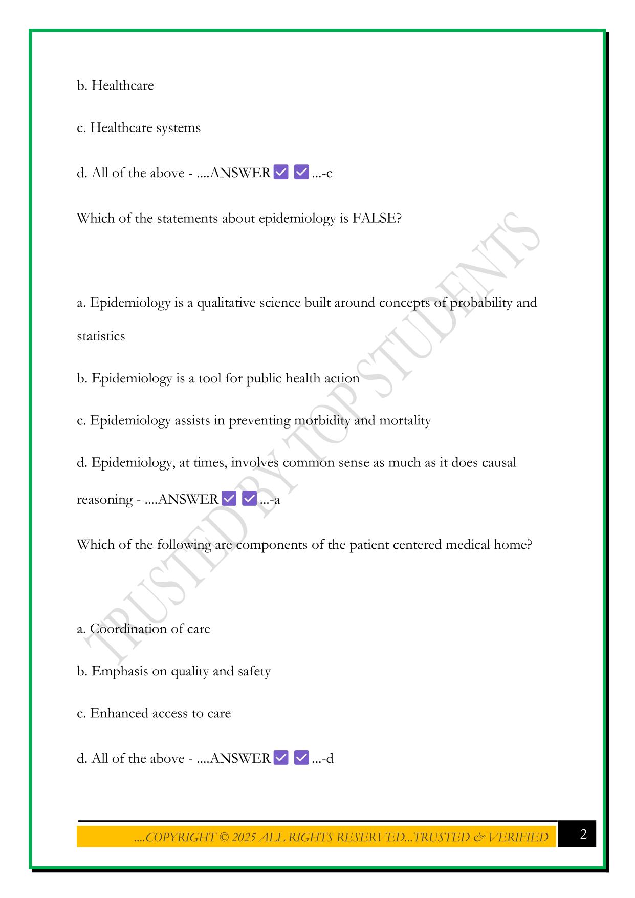 CAHIMS REVIEW QUESTIONS 2025 WITH CORRECT ANSWERS