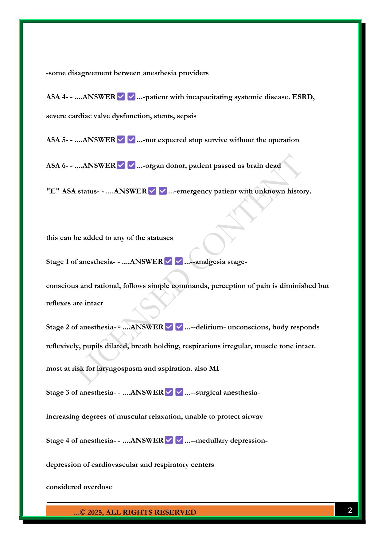CAPA/CPAN EXAM 2025 QUESTIONS AND ANSWERS