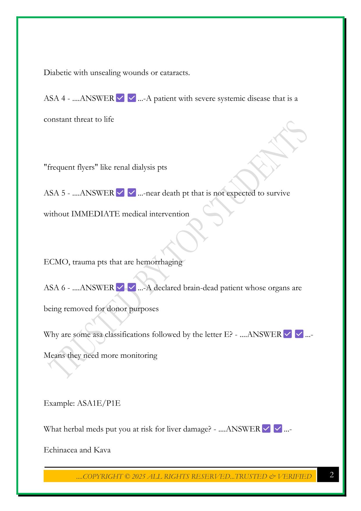 CNOR – Pharmacology Exam 2025 Questions and Answers
