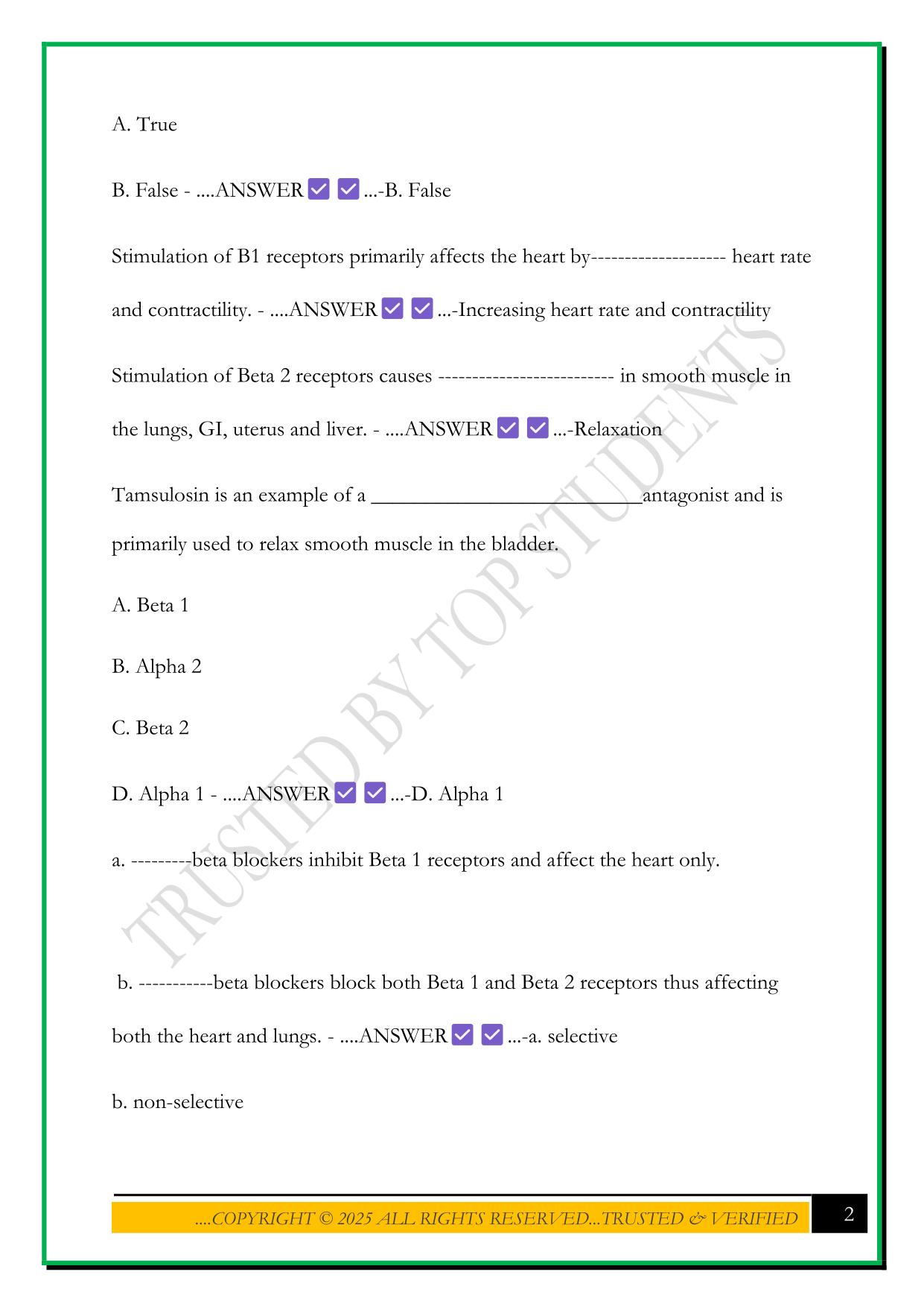 NURS 5334 EXAM 2025 QUESTIONS AND ANSWERS