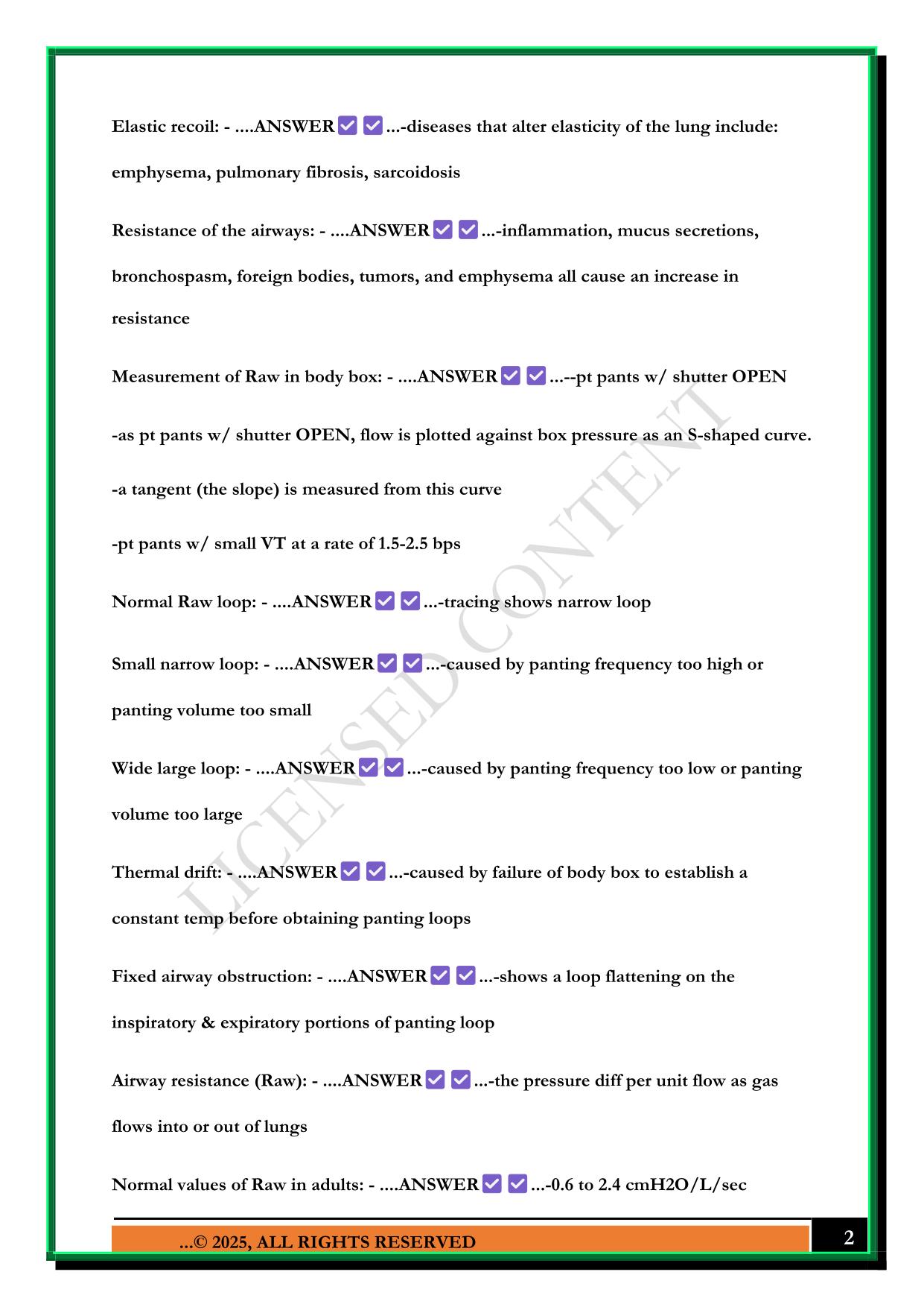 PFT FINAL EXAM 2025 QUESTIONS AND ANSWERS