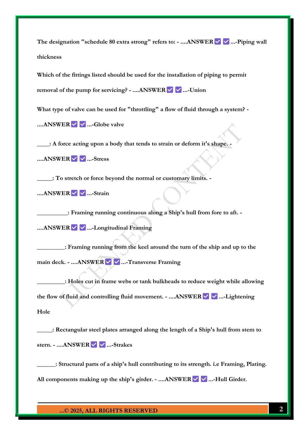 FUNDAMENTALS OF ENGINEERING (FUNDIES) FINAL EXAM 2025 QUESTIONS AND ANSWERS